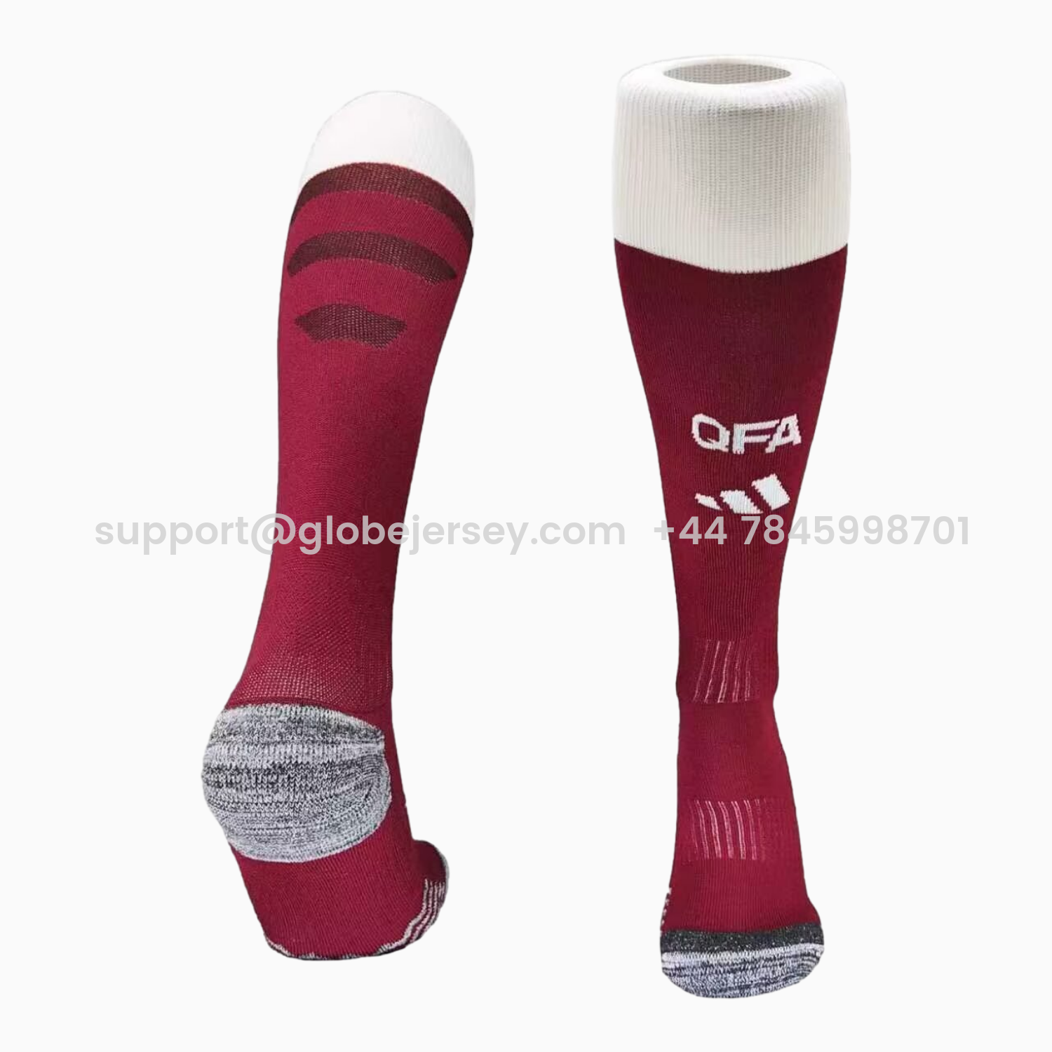 GlobeJersey-Qatar 2026 Home Socks - Red