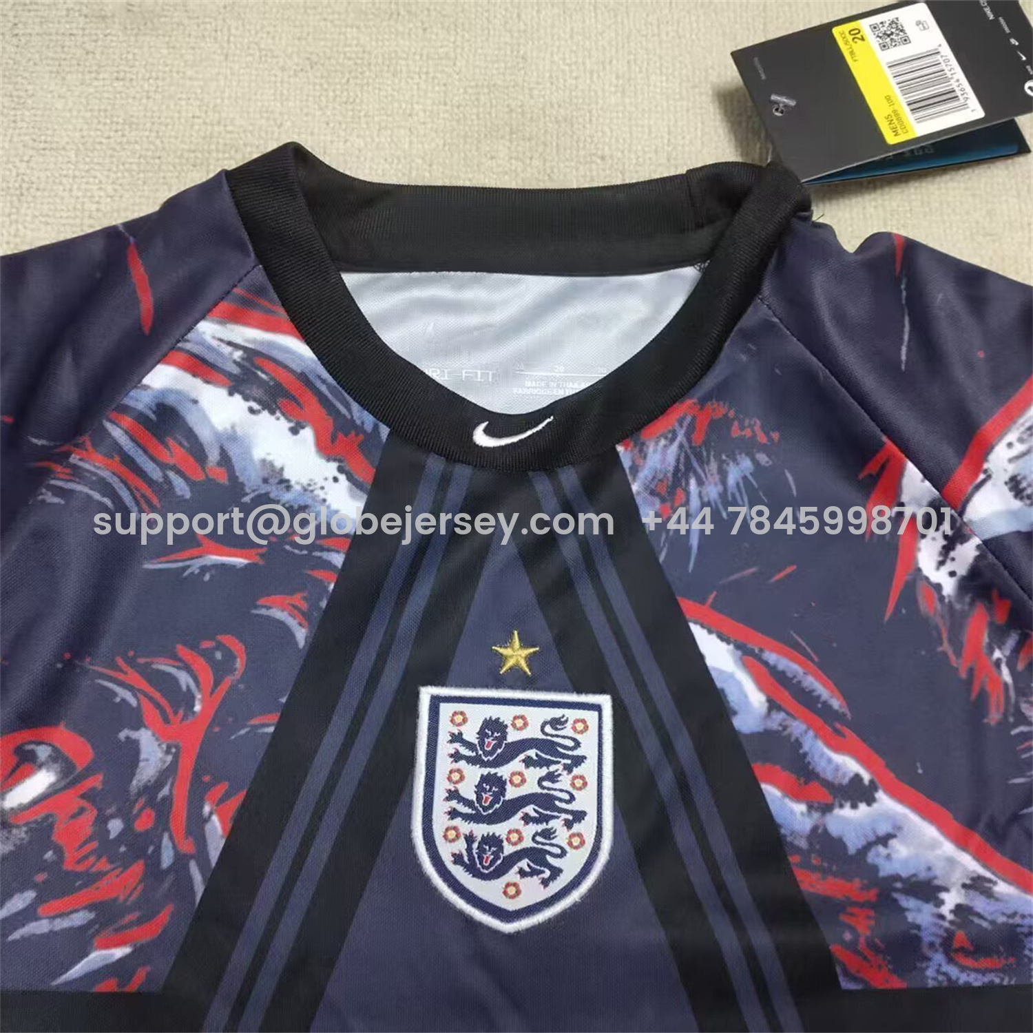 GlobeJersey-England 2026 Hollywood Goalkeeper Special Kids Kit