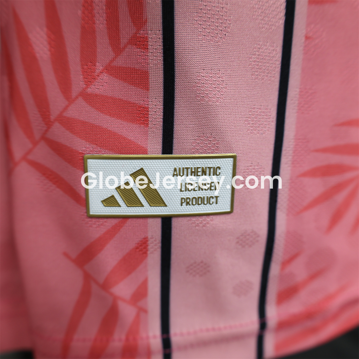 GlobeJersey-INT M.A.M 25-26 Pink Stripes and Leaves Pattern Special Jersey - Player Version