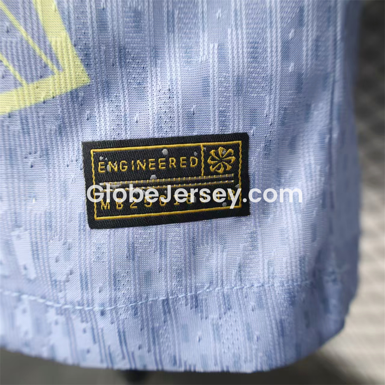 GlobeJersey-Barcelona 25-26 T90 Blue and White Gradient and Yellow Lines Special Jersey - Player Version