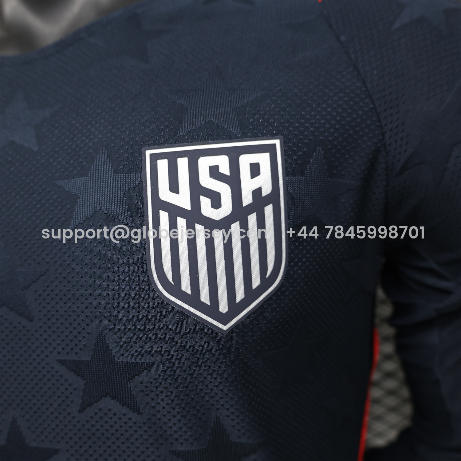 GlobeJersey-United States USA 2026 Away Long Sleeves Jersey - Player Version