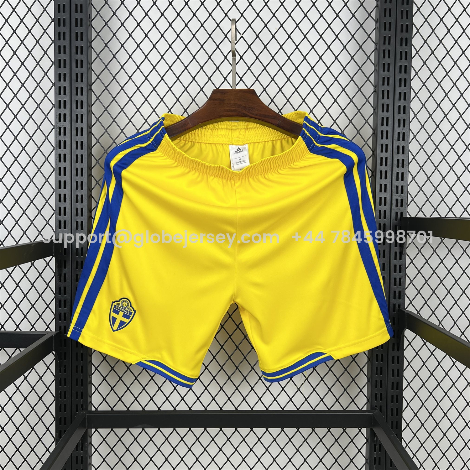 GlobeJersey-Sweden 2026 Yellow Shorts - Fans Version
