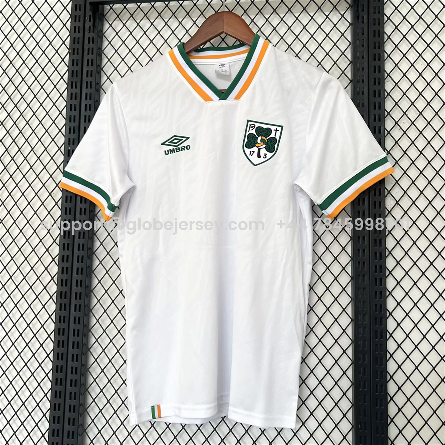 GlobeJersey-Ireland 2026 St. Patrick's Day White Jersey - Fans Version