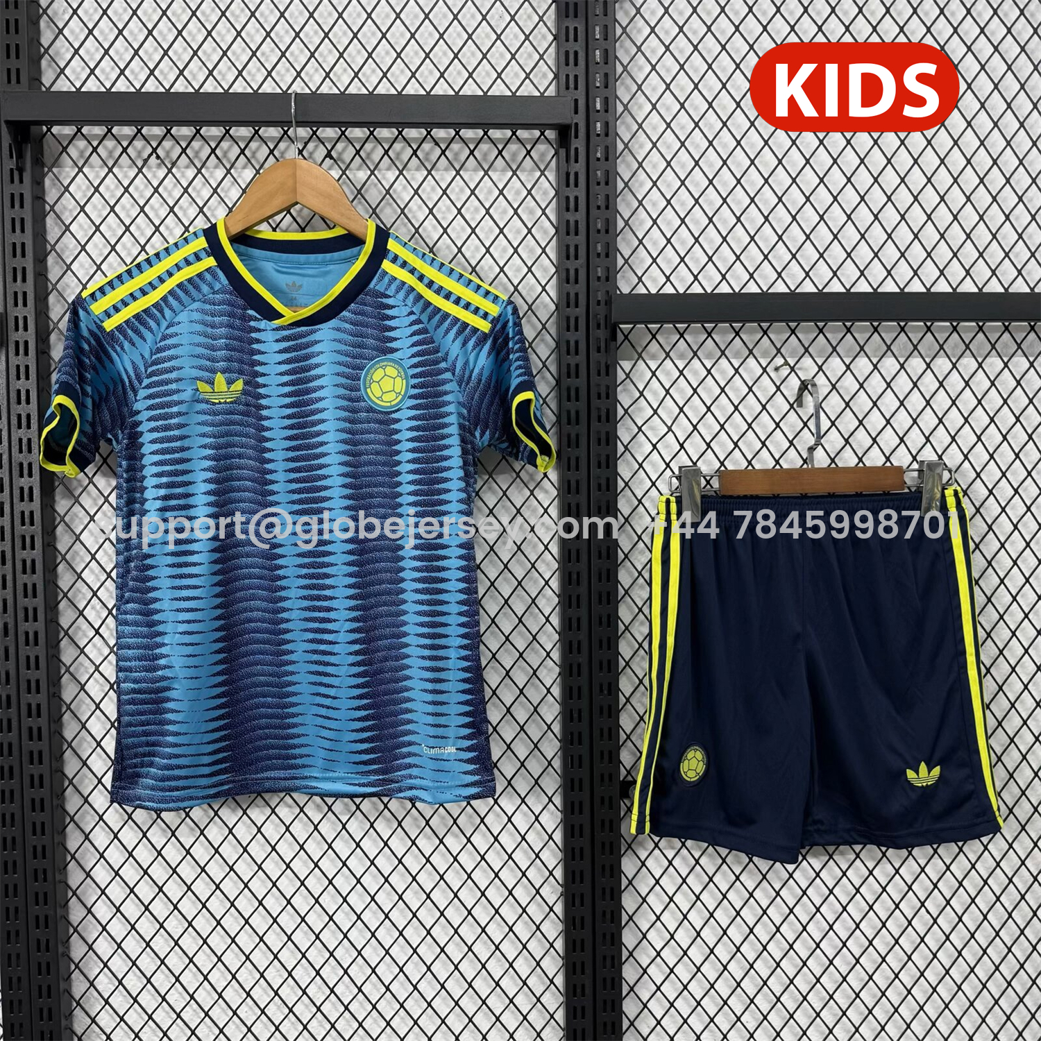 GlobeJersey-Colombia 2026 Away Kids Kit