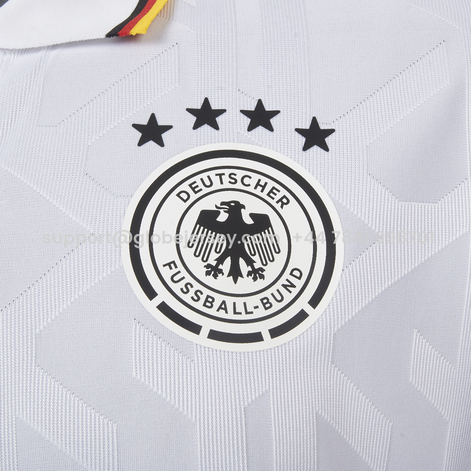 GlobeJersey-Germany 2026 White Special Edition Polo Jersey - Player Version