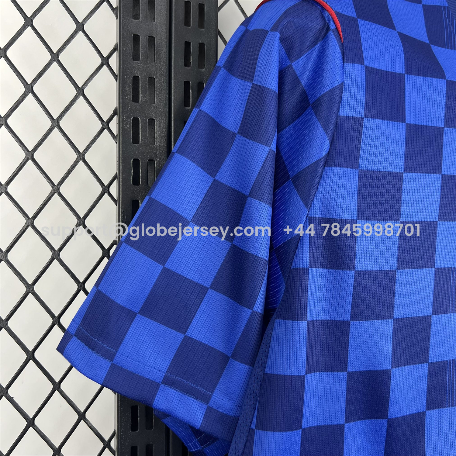 GlobeJersey-Croatia 2026 Away Blue Jersey - Fans Version