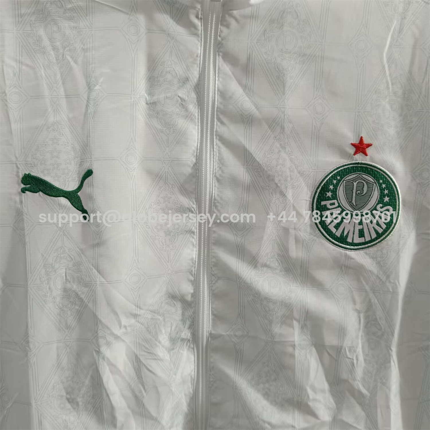 GlobeJersey-Palmeiras 25-26 Training Windbreaker Jacket - White