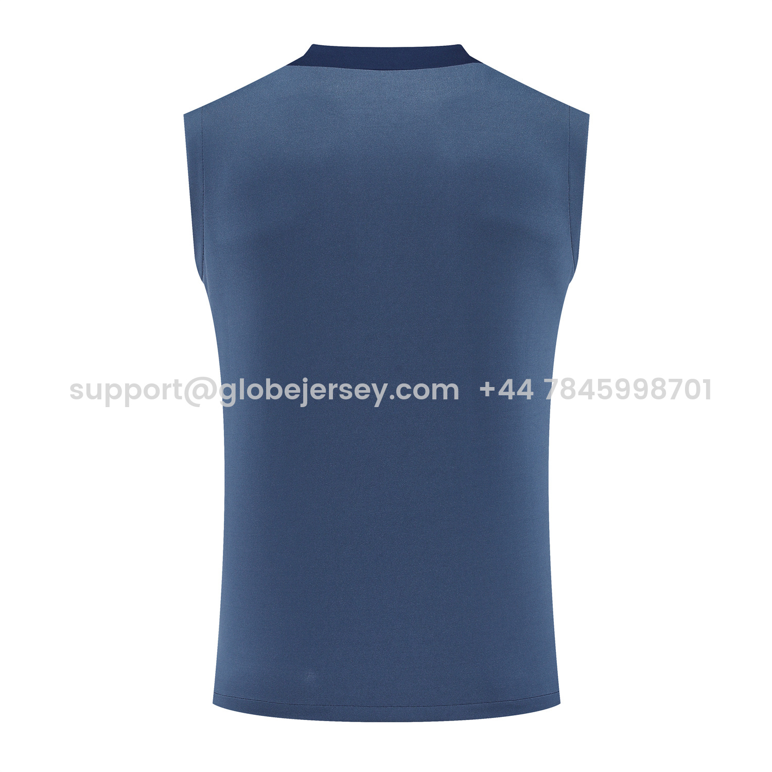 GlobeJersey-Paris Saint-Germain PSG 25-26 Vest Training Set - Deep Blue Vest & Deep Blue Shorts