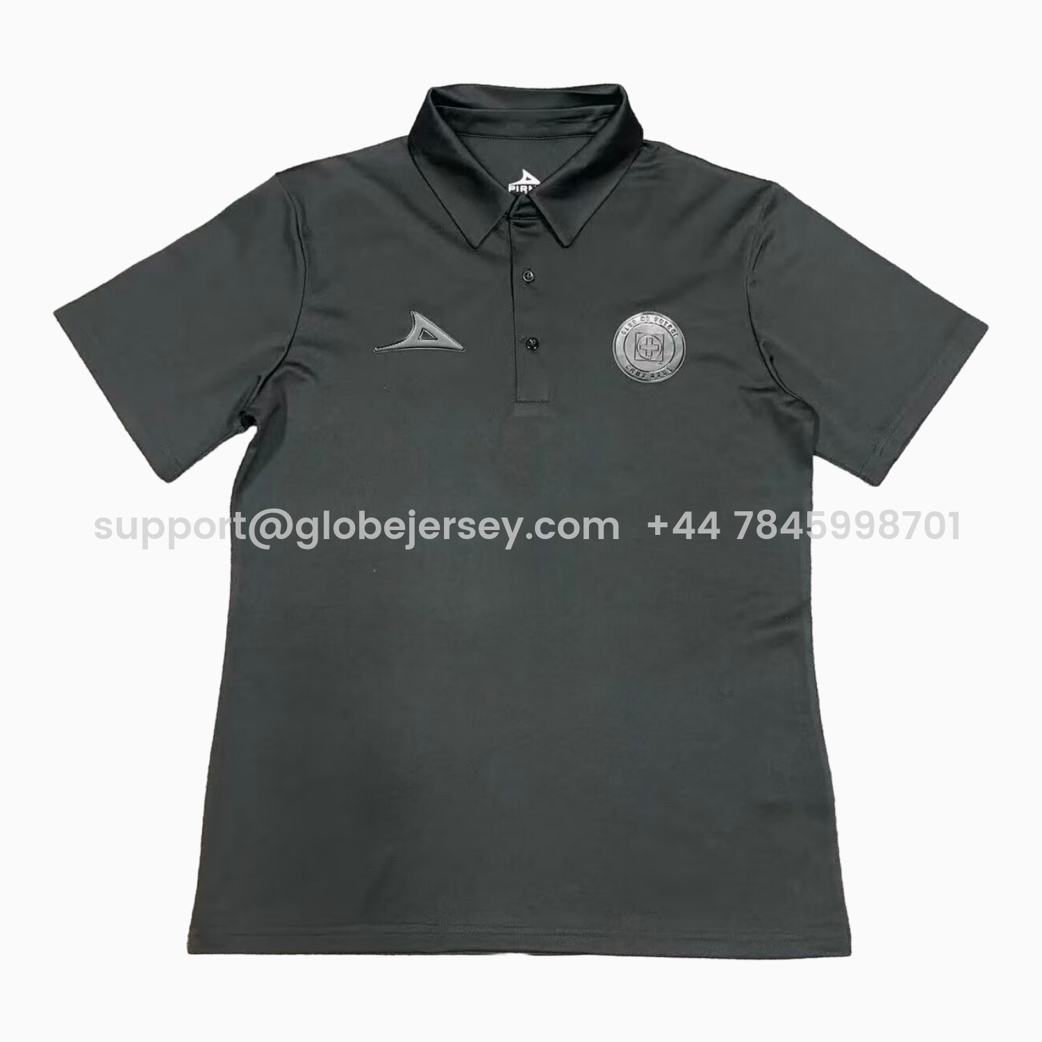 GlobeJersey-Cruz Azul 25-26 Black Polo Shirt