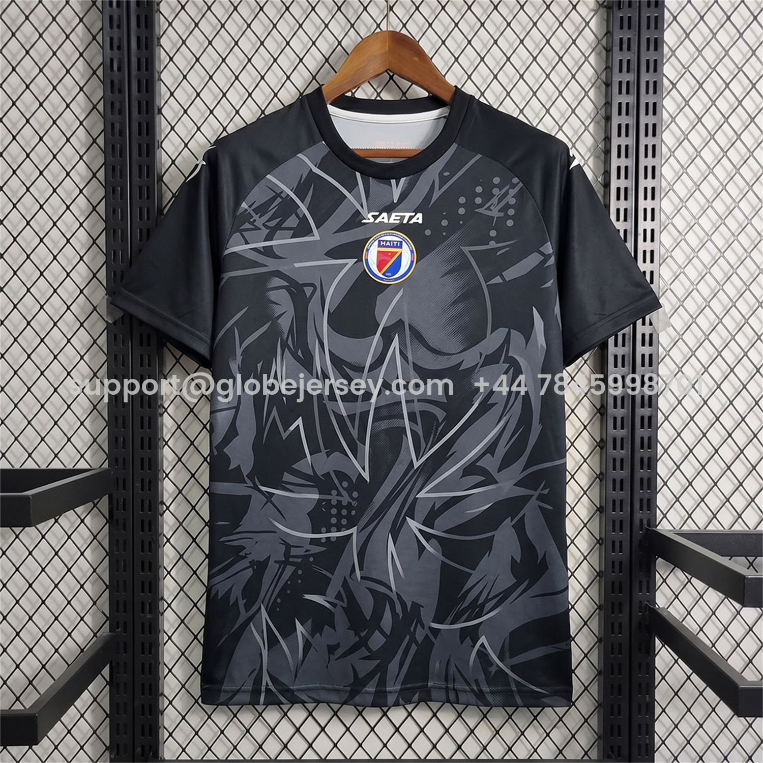 GlobeJersey-Haiti 26-27 Black Goalkeeper Jersey - Fans Version