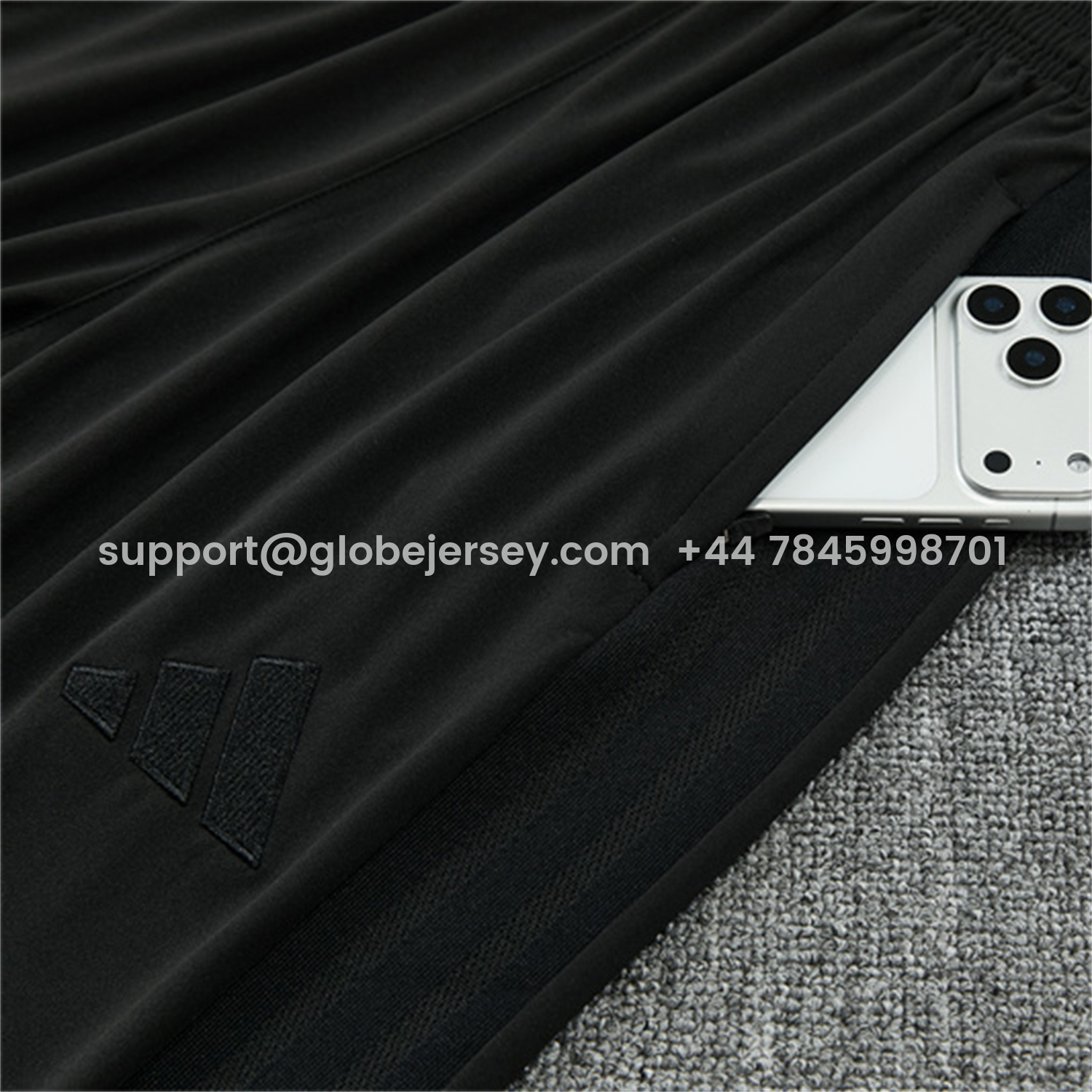 GlobeJersey-Real Madrid 26-27 Long Sleeves Training Set - Pure Black Top And Pants