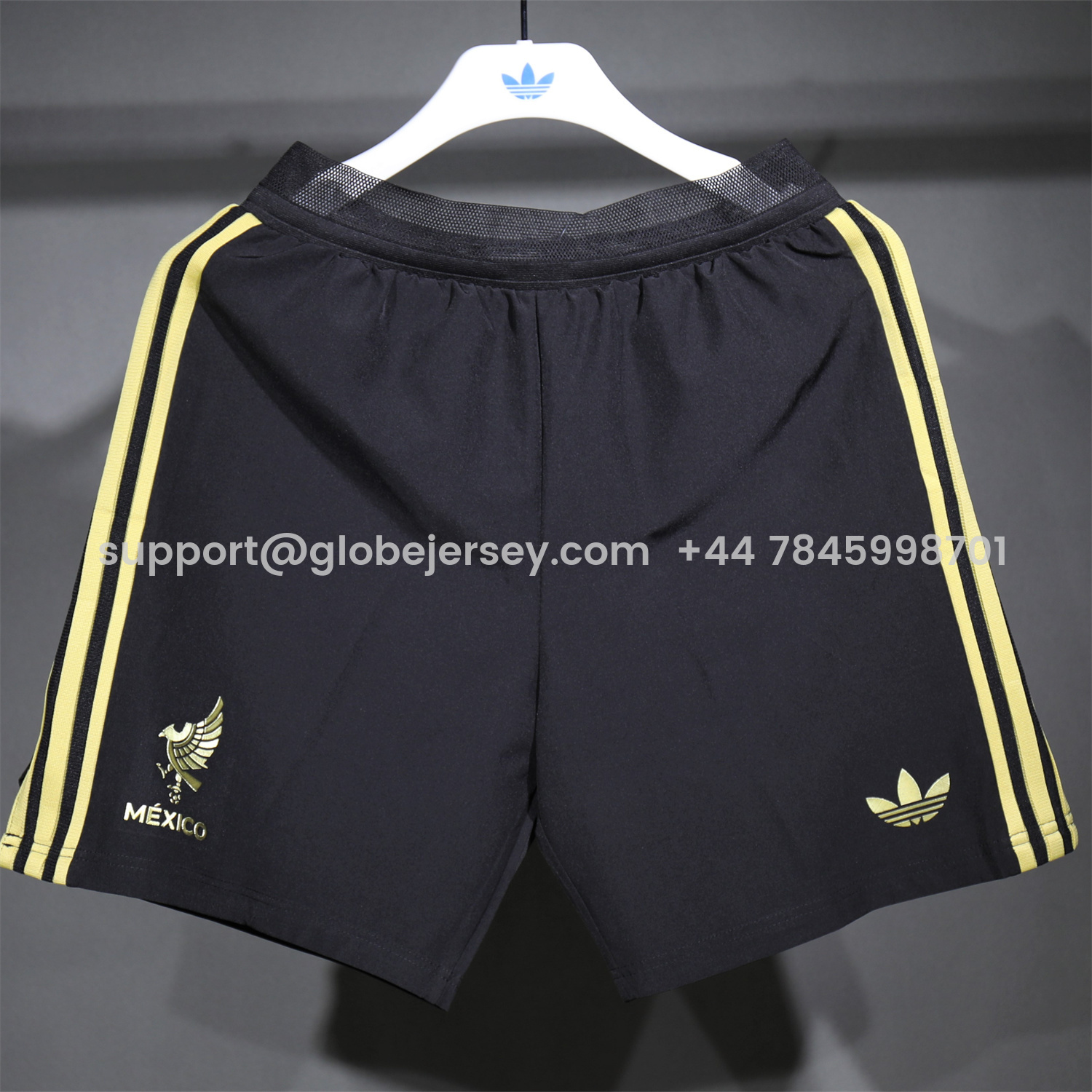 GlobeJersey-Mexico 2025 Gold Cup Black Shorts - Player Version