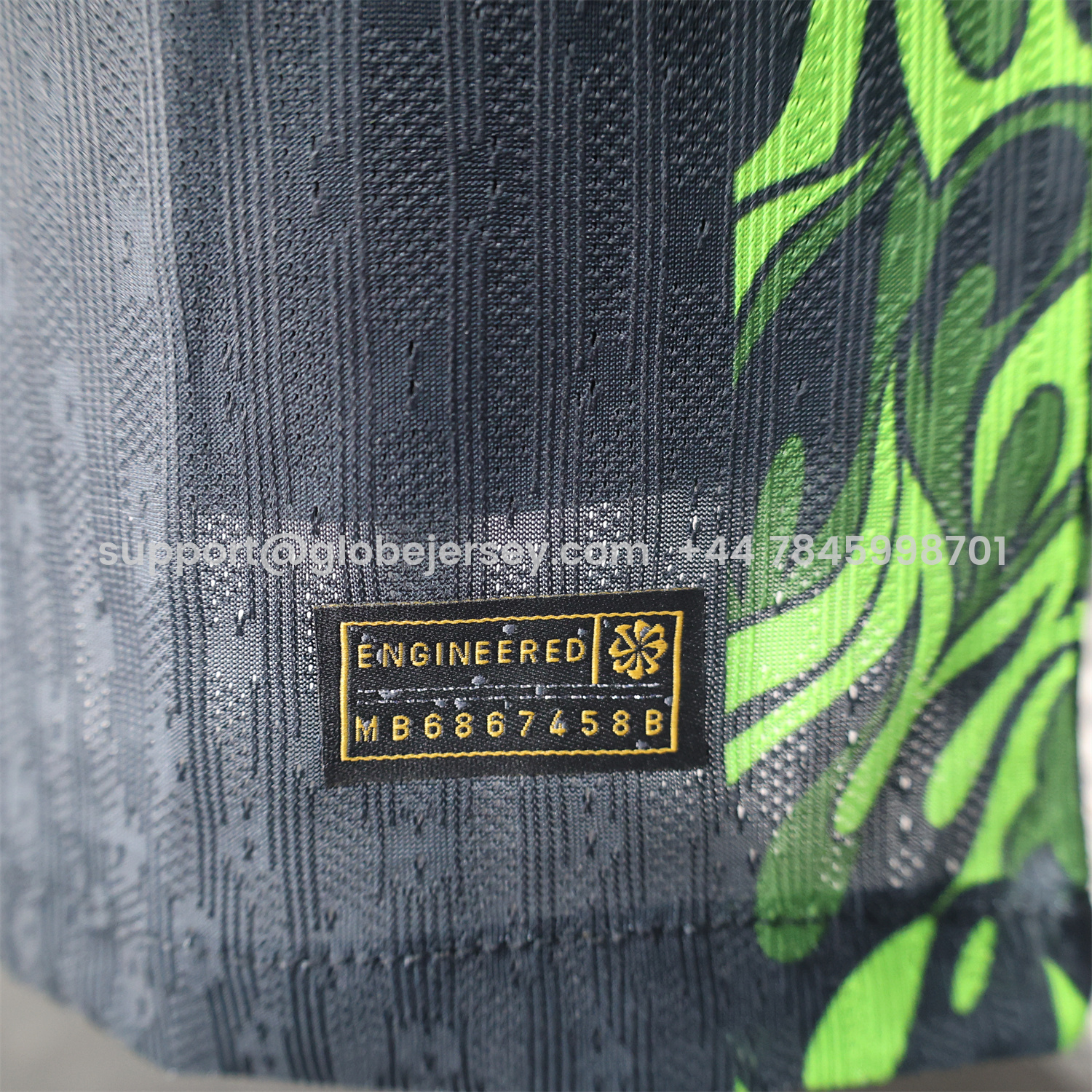 GlobeJersey-Brazil 2025 Green Fire Black Special Edition Jersey - Player Version