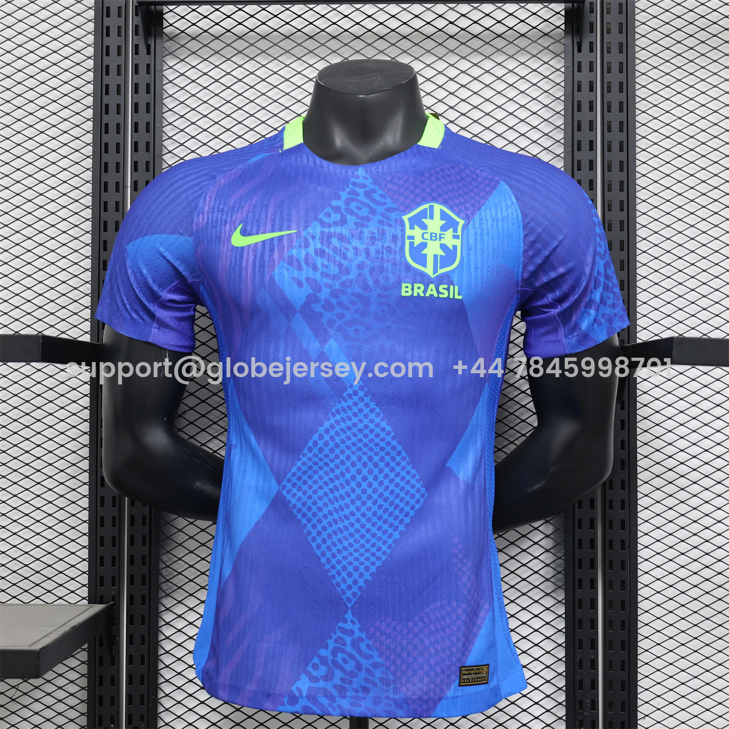 GlobeJersey-Brazil 2025 Women's Team Away Jersey - Men's Player Version