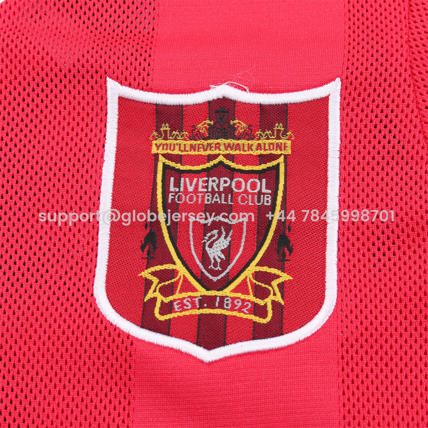 GlobeJersey-Retro Liver.pool 1995-96 Home Kids Kit