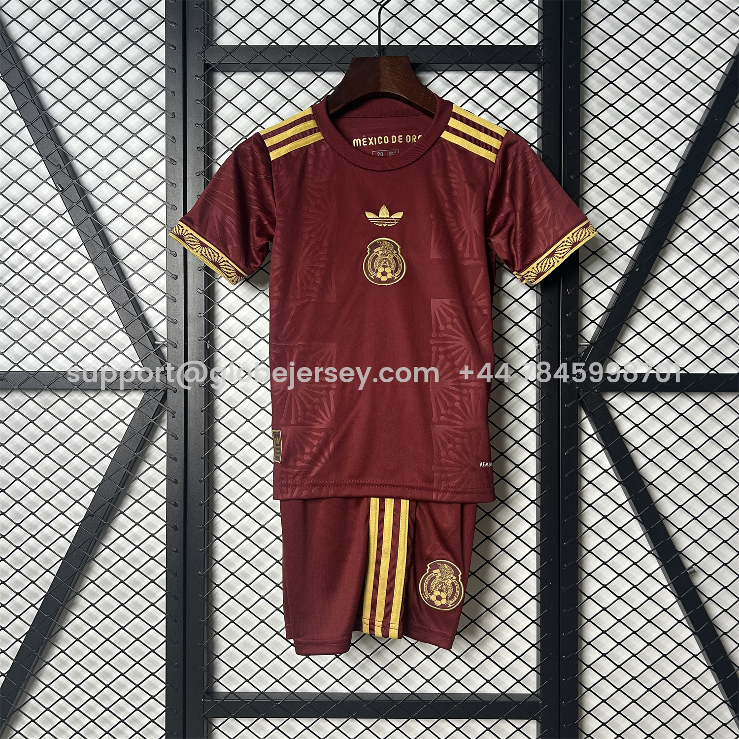 GlobeJersey-Mexico 2025 Gold Cup Red Special Edition Kids Kit
