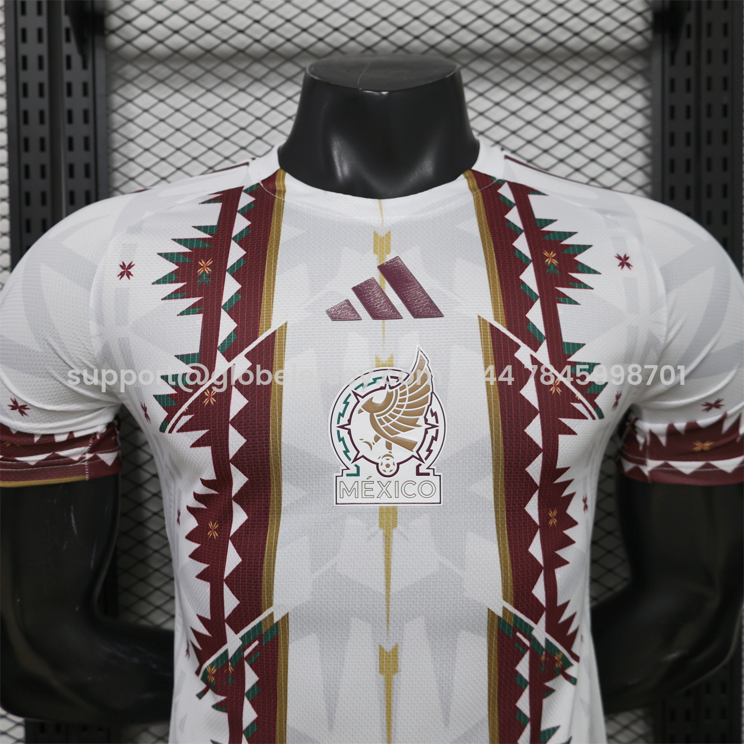 GlobeJersey-Mexico 2026 Maya Pattern Special Jersey - Player Version