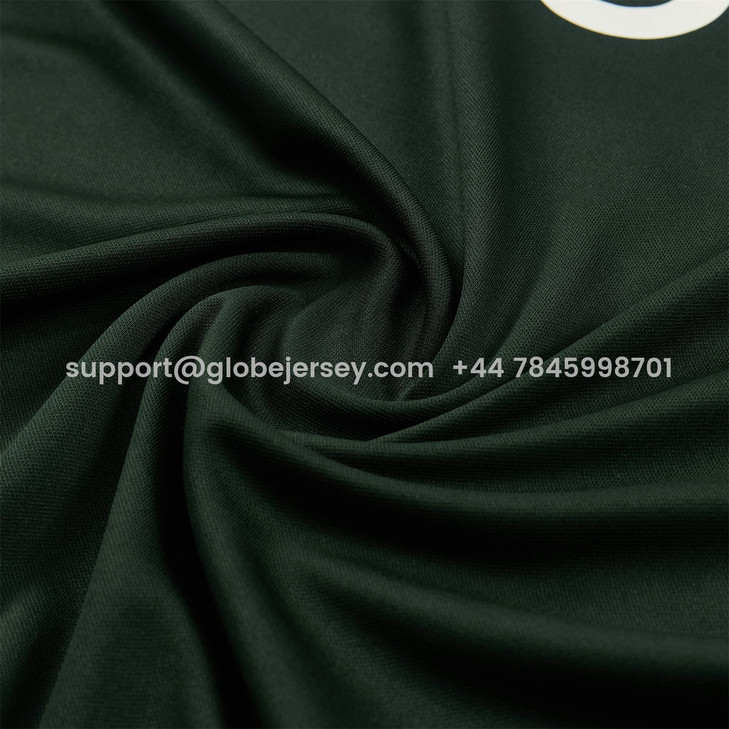 GlobeJersey-C.H.E.L.S.E.A 25-26 Short-Sleeve Training Set - Dark Green With White Accents Top & Pants