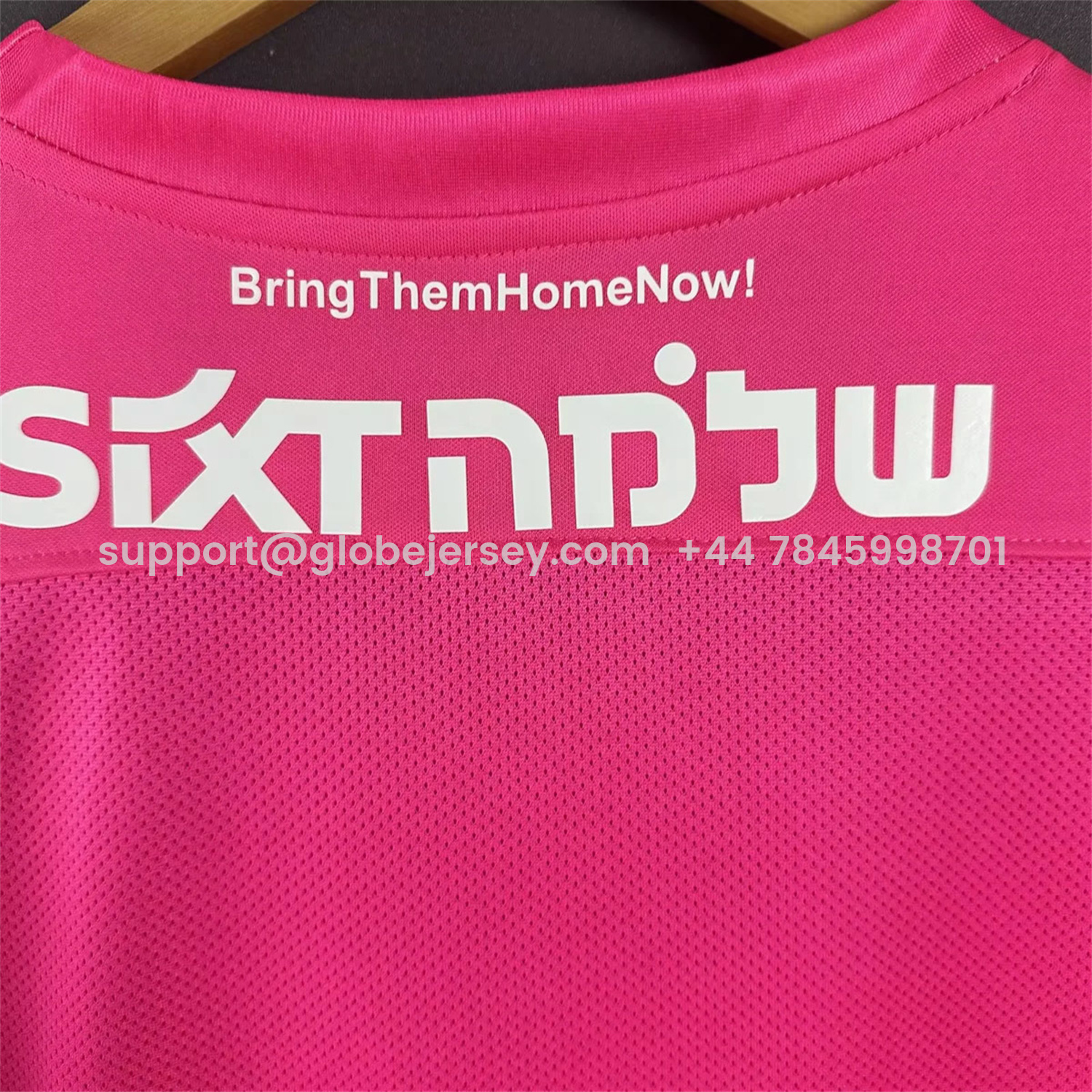 GlobeJersey-Hapoel Tel Aviv 25-26 October Pink Special Jersey - Fans Version