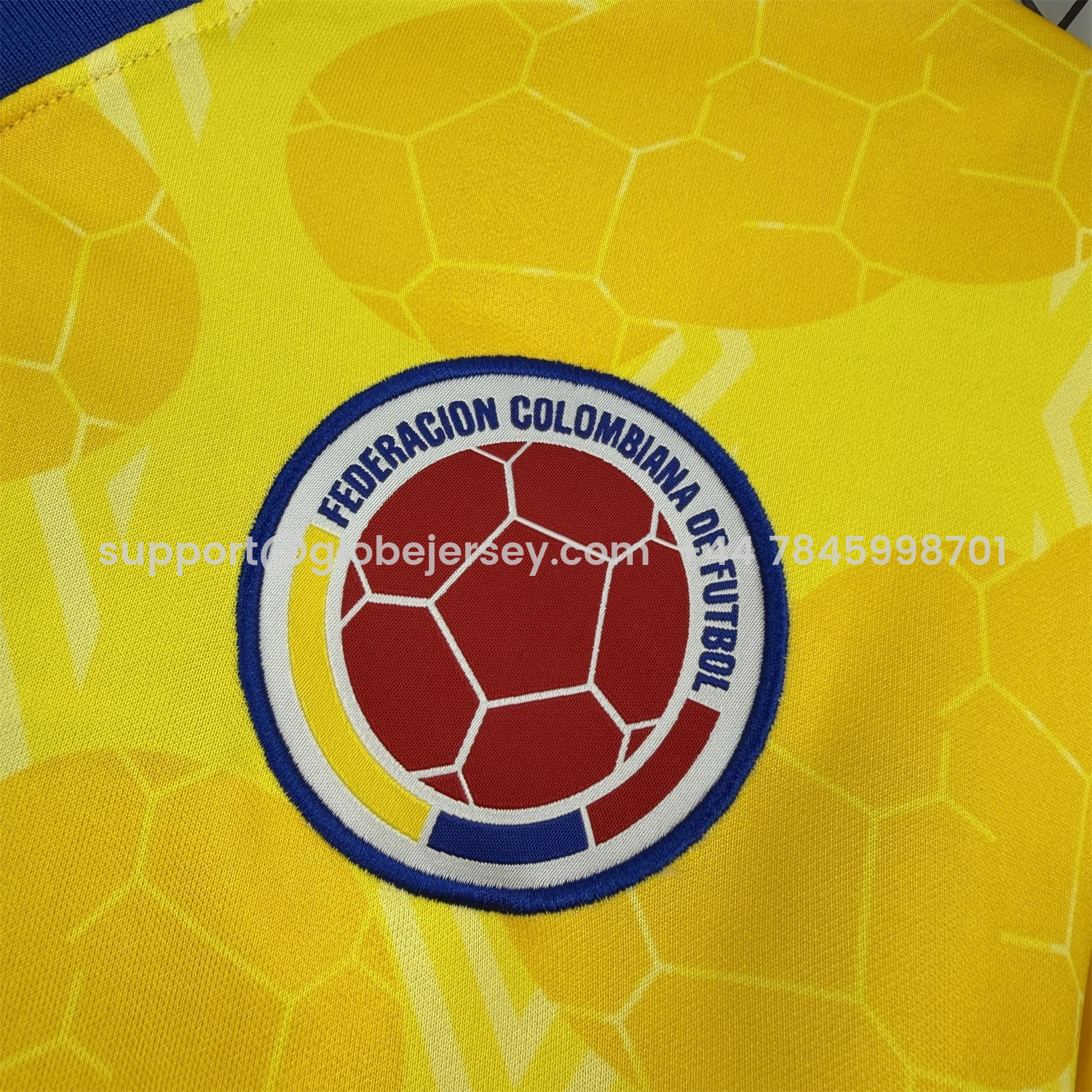 GlobeJersey-Retro Colombia 1994 Home Long Sleeves Jersey