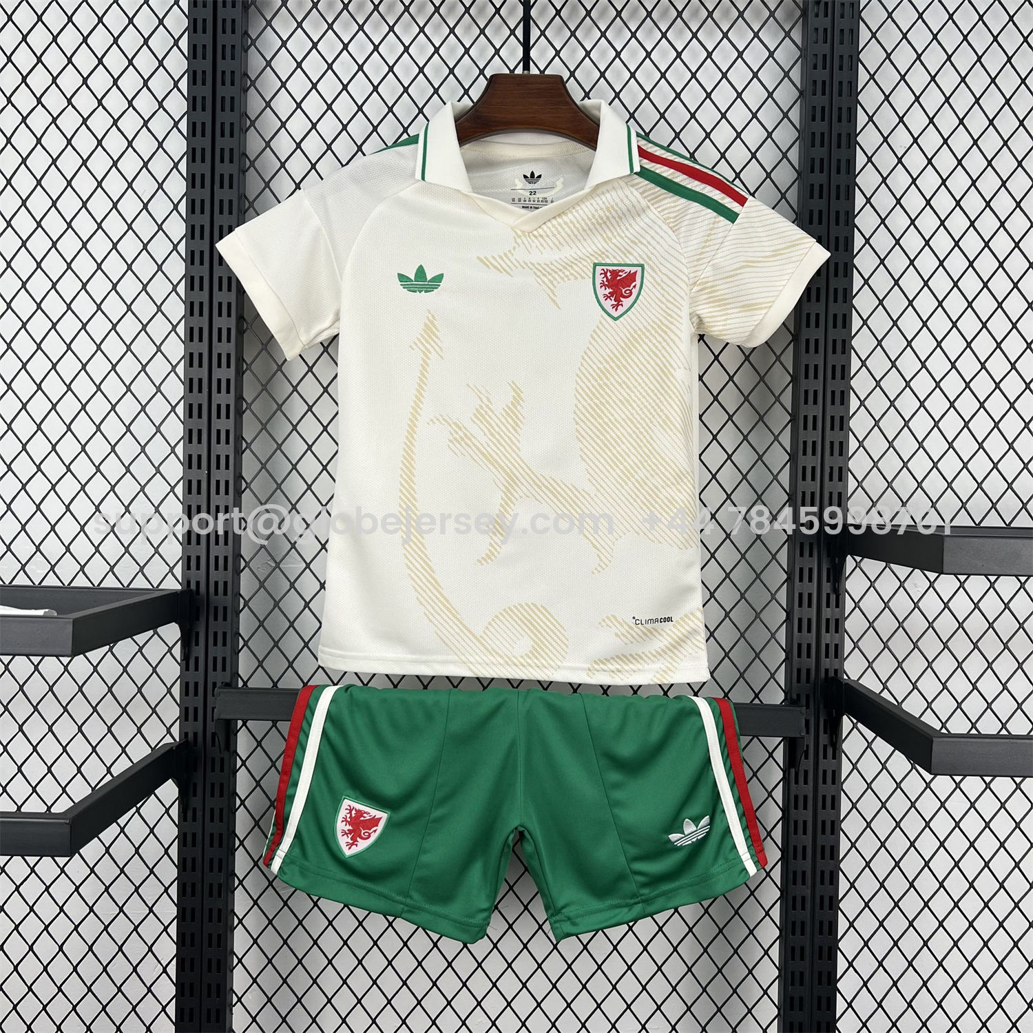 GlobeJersey-Wales 2026 Away Kids Kit