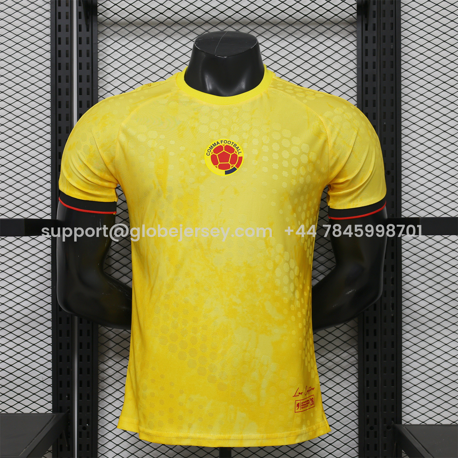 GlobeJersey-Colombia 2026 Yellow Special Jersey - Player Version
