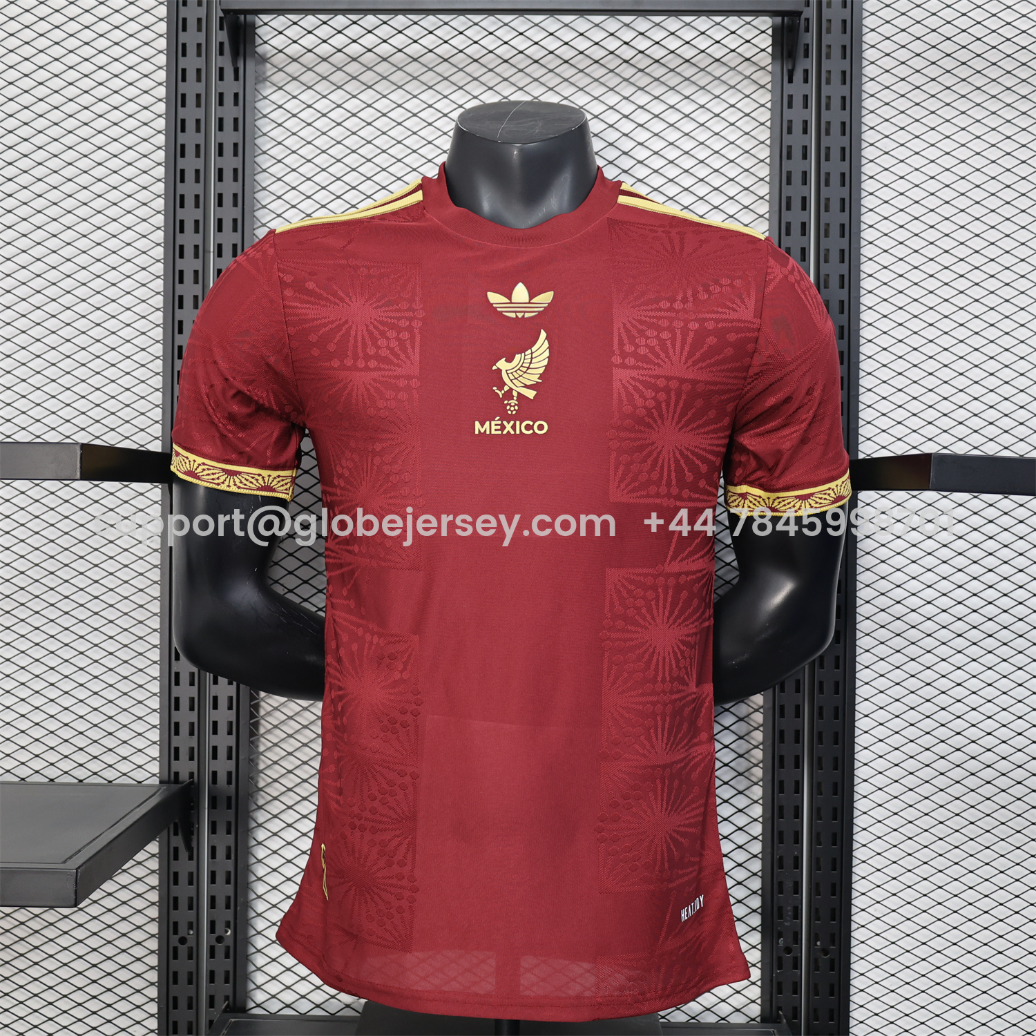 GlobeJersey-Mexico 2025 Gold Cup Red Special Edition Jersey - Player Version