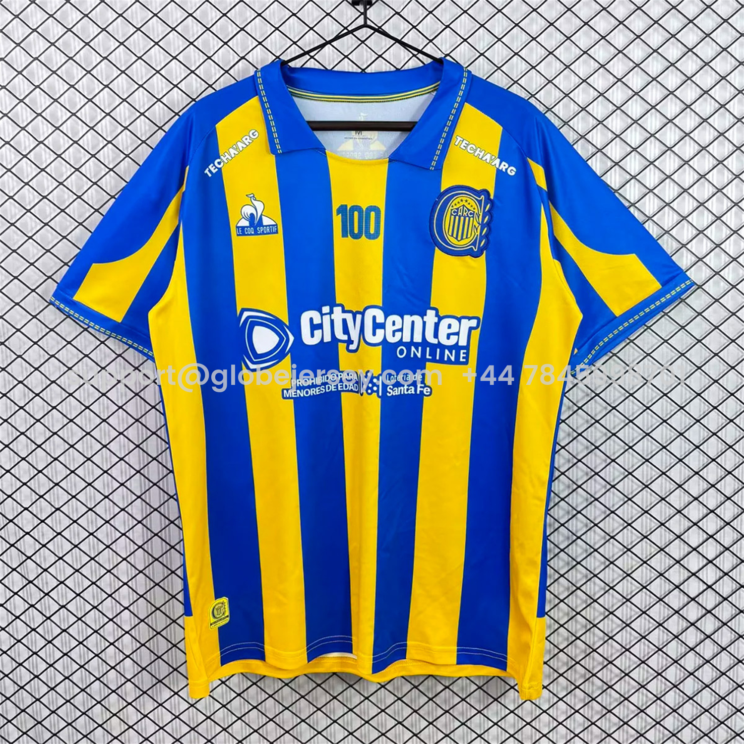 GlobeJersey-Rosario Central 2026 Home Jersey - Fans Version