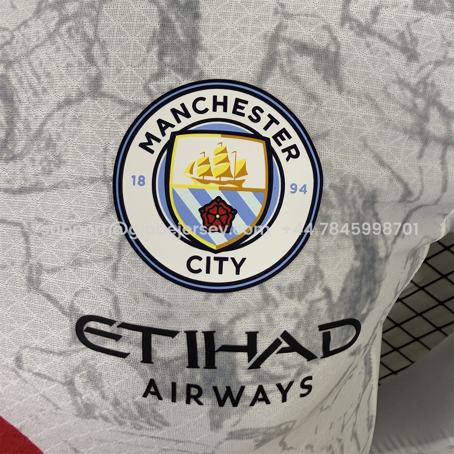 GlobeJersey-Manchester City 25-26 KidSuper White Long Sleeves Jersey - Player Version