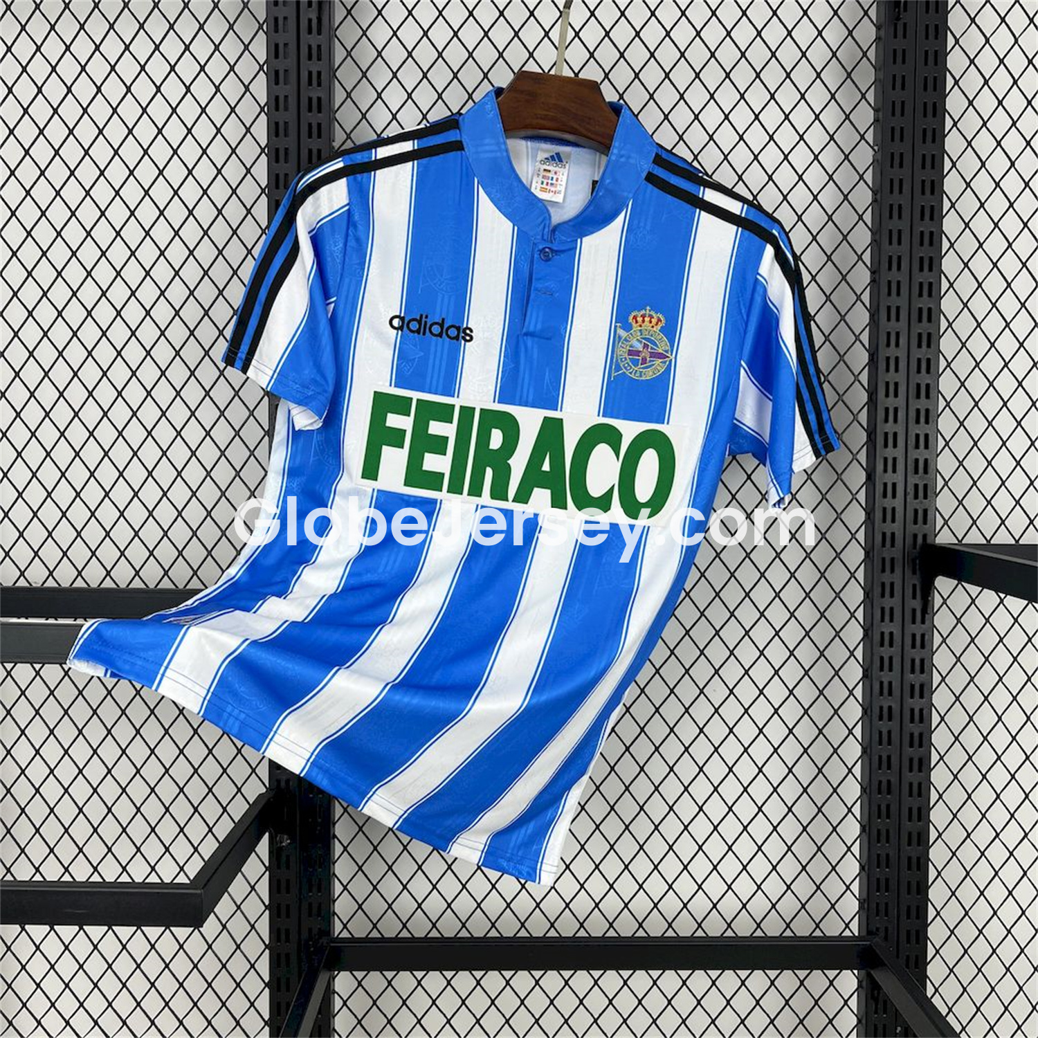 GlobeJersey-Retro Deportivo de La Coruña 1997-98 Home Jersey