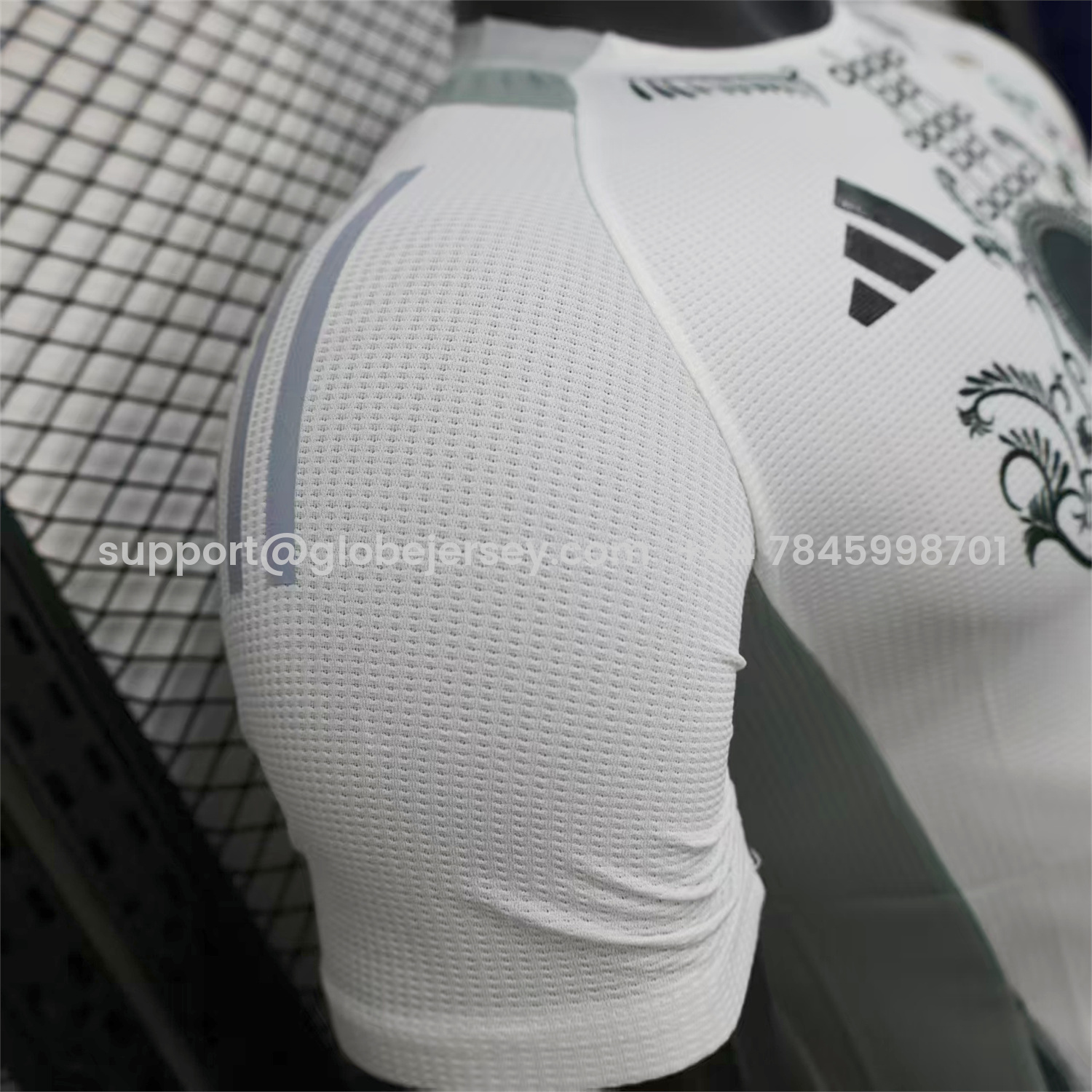 GlobeJersey-Algeria 25-26 Grey Plant White Special Jersey - Player Version