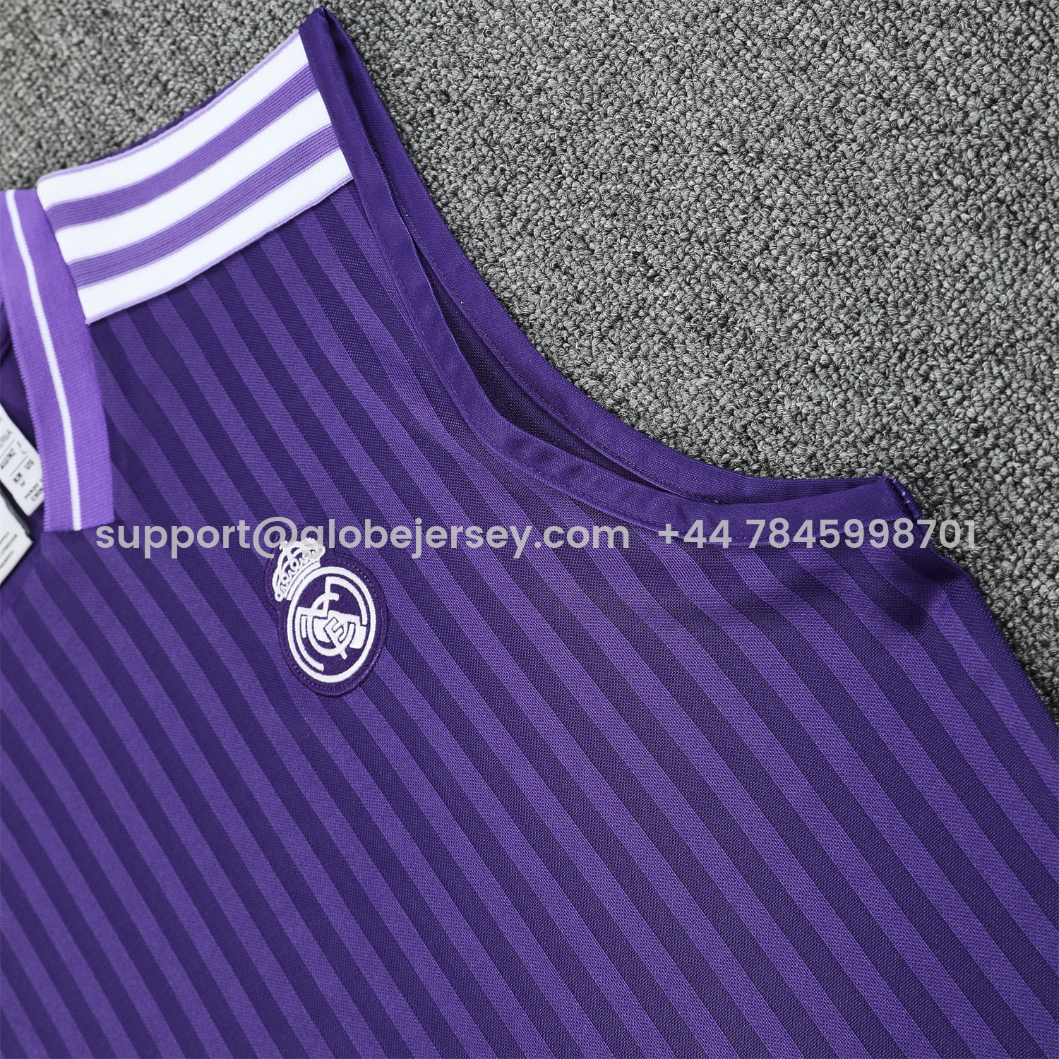 GlobeJersey-Real Madrid 25-26 Vest Training Set - Pure Purple Vest & Purple Shorts