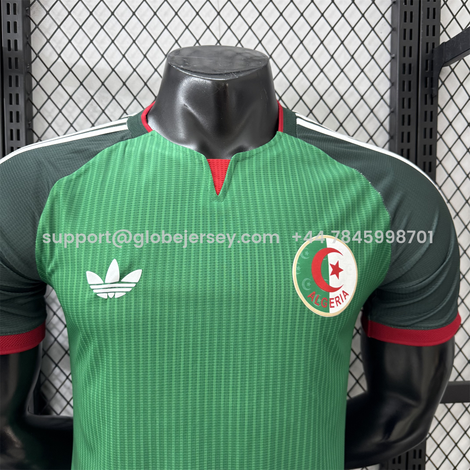GlobeJersey-Algeria 2026 Away Green Jersey - Player Version