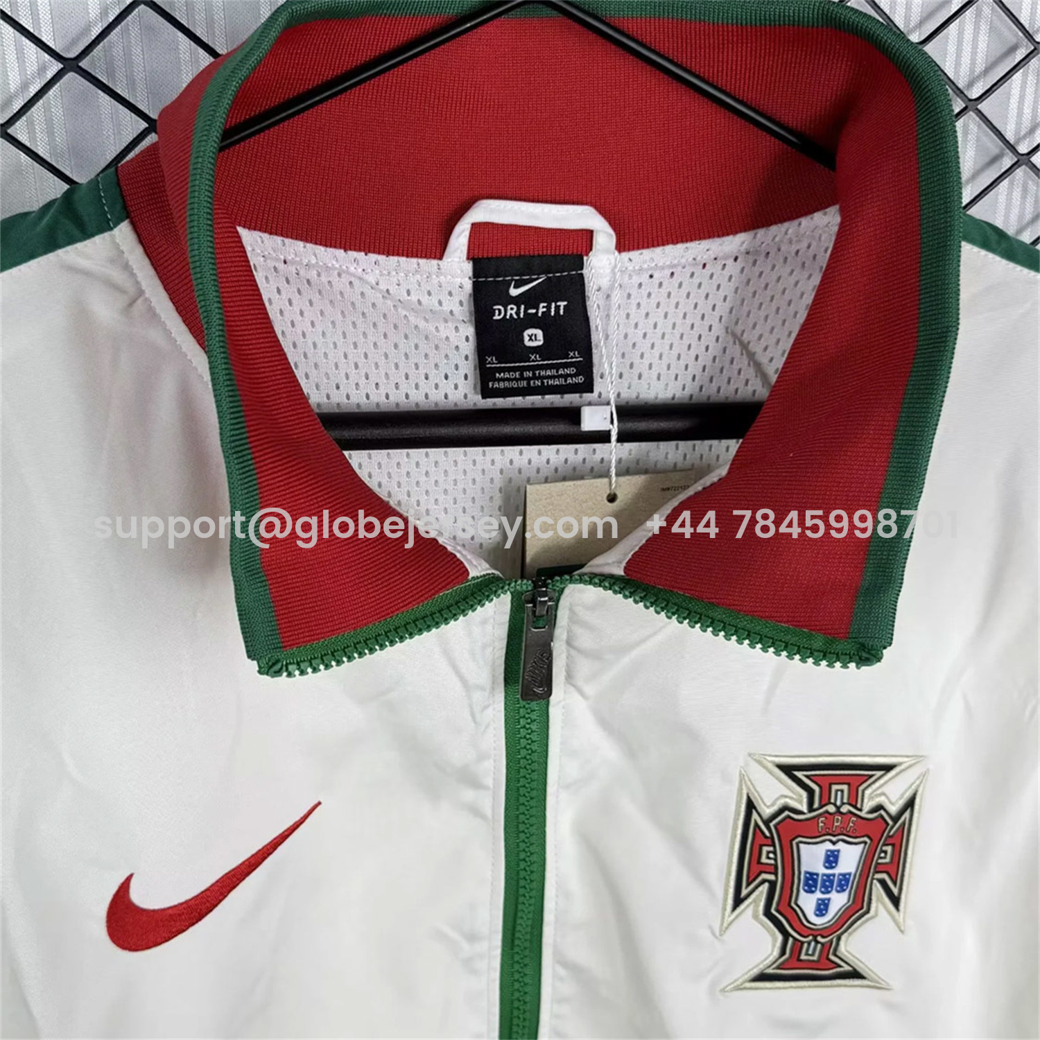 GlobeJersey-Retro Portugal 2010 White Windbreaker