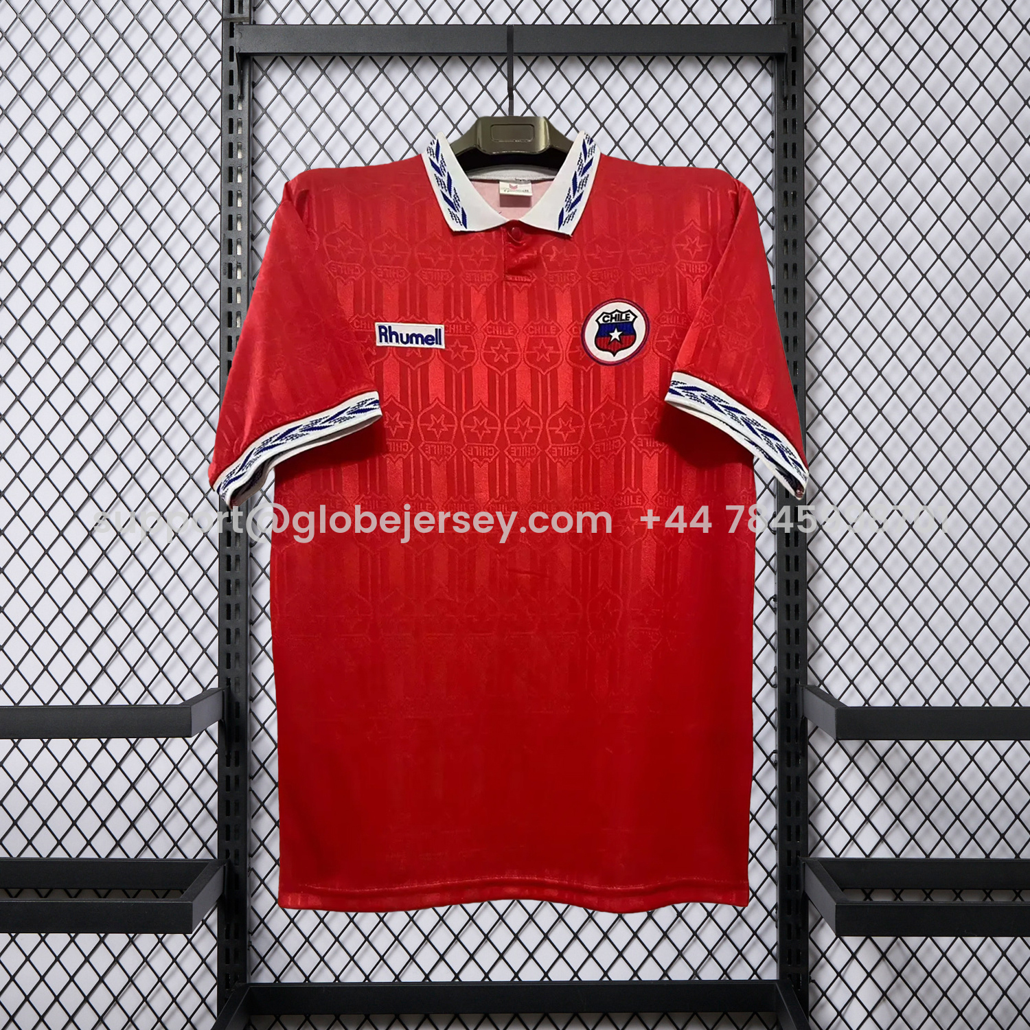 GlobeJersey-Retro Chile 1995 Home Red Jersey