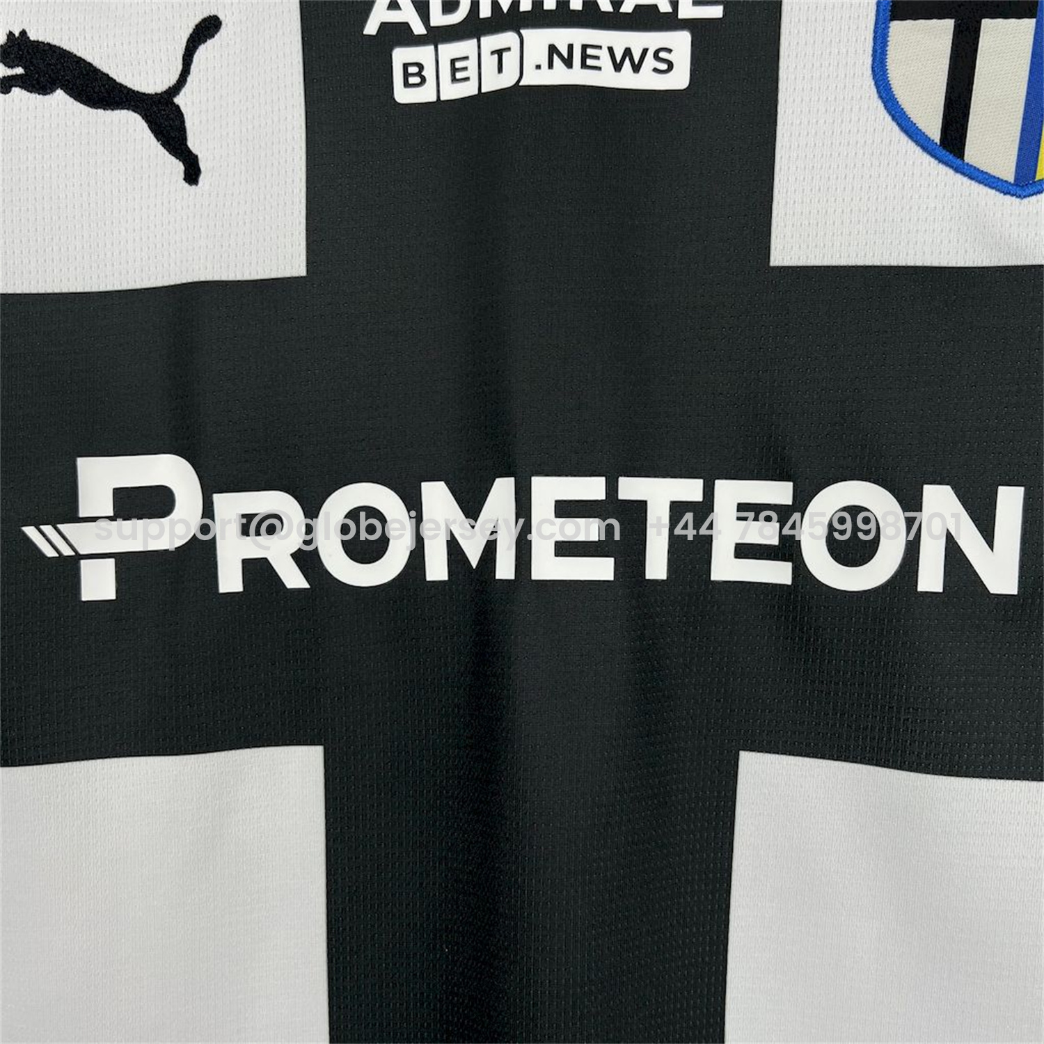 GlobeJersey-Parma 25-26 Home Jersey - Fans Version