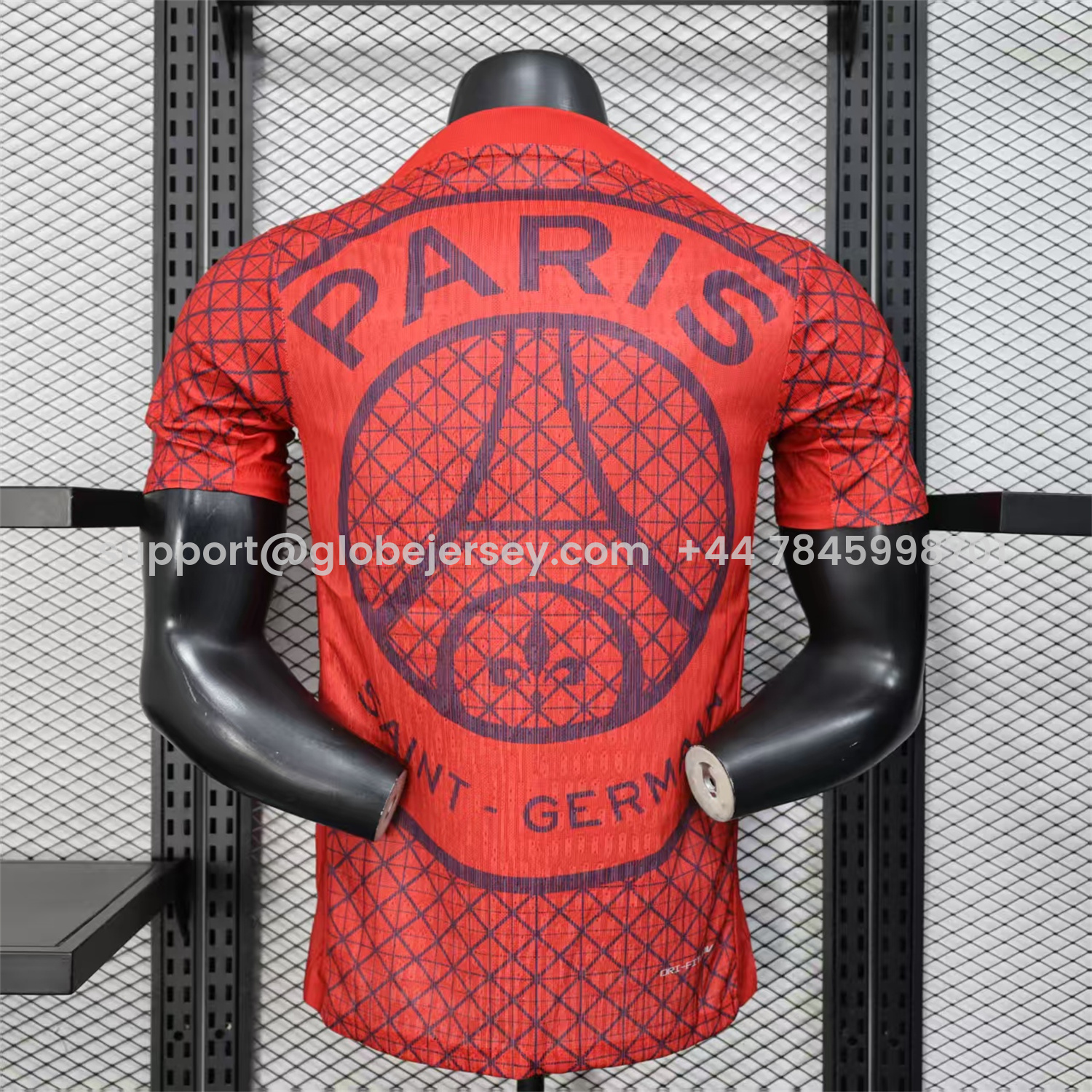 GlobeJersey-Paris Saint-Germain PSG 25-26 Red Pre-Match Training Jersey - Player Version