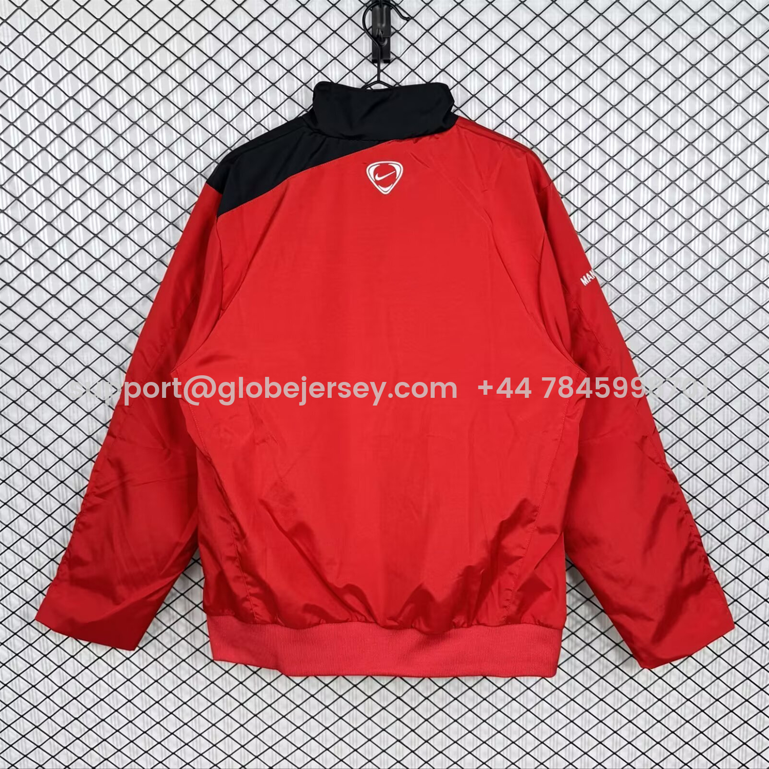 GlobeJersey-Retro Manchester United 2007-08 Red Windbreaker Jacket