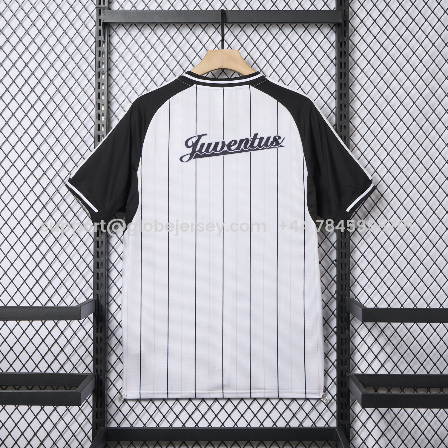 GlobeJersey-Juventus 25-26 White Baseball Jersey with Black Stripes