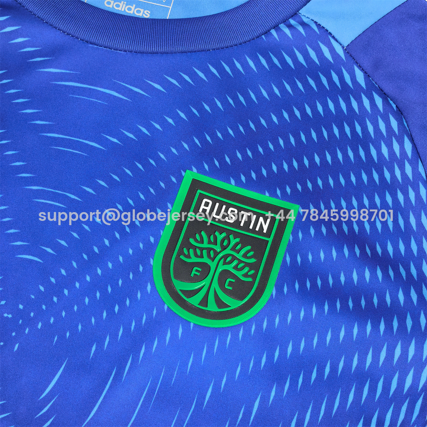 GlobeJersey-Austin 25-26 Blue Goalkeeper Jersey - Fans Version