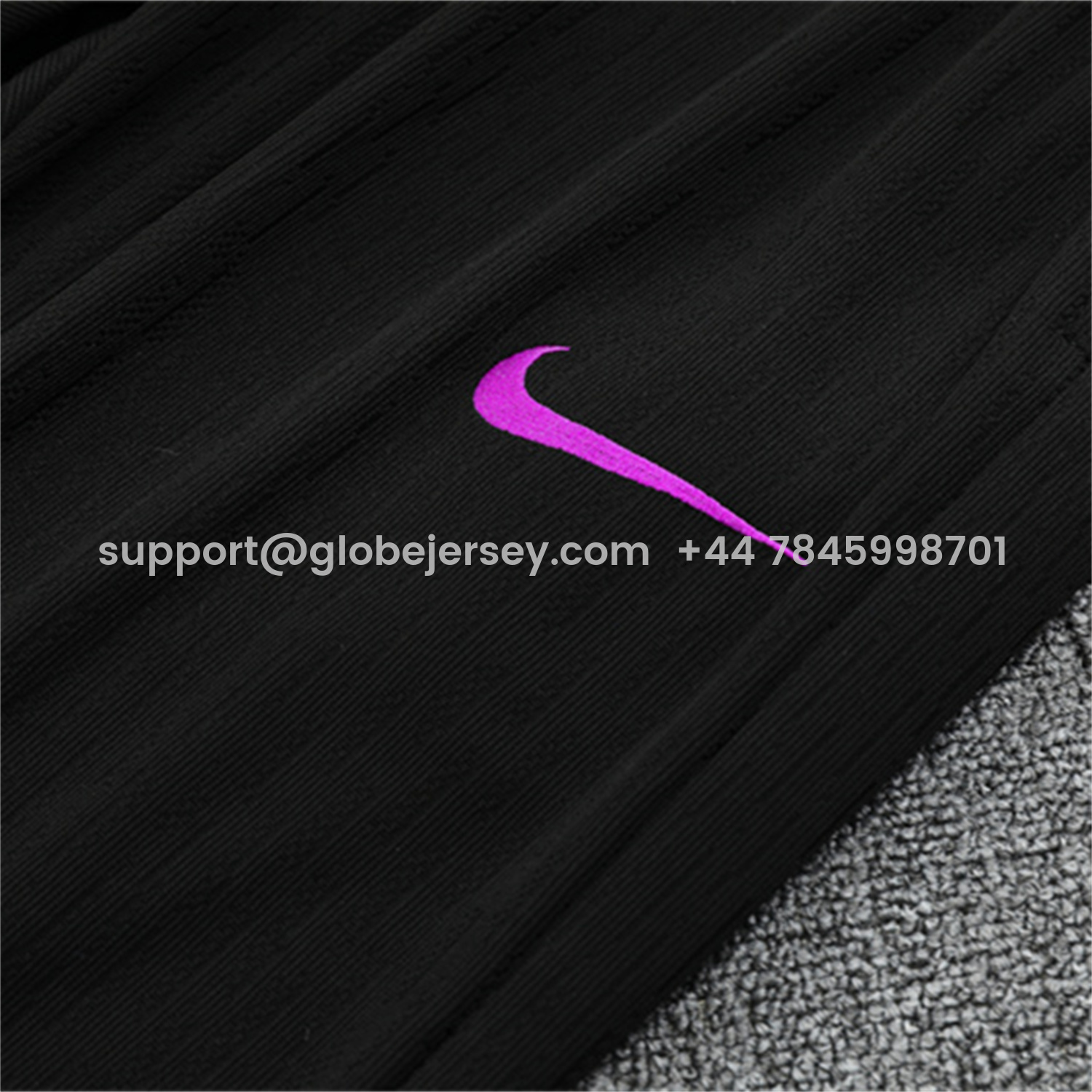 GlobeJersey-England 25-26 Kids Long Sleeve Training Set - Player Version - Black Top and Pants