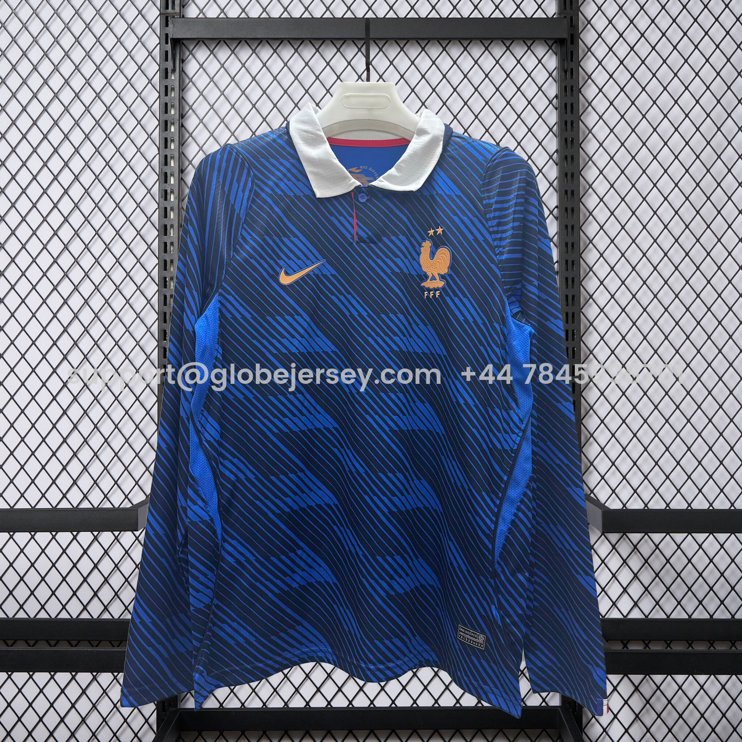 GlobeJersey-France 2026 Home Long Sleeves Jersey - Fans Version