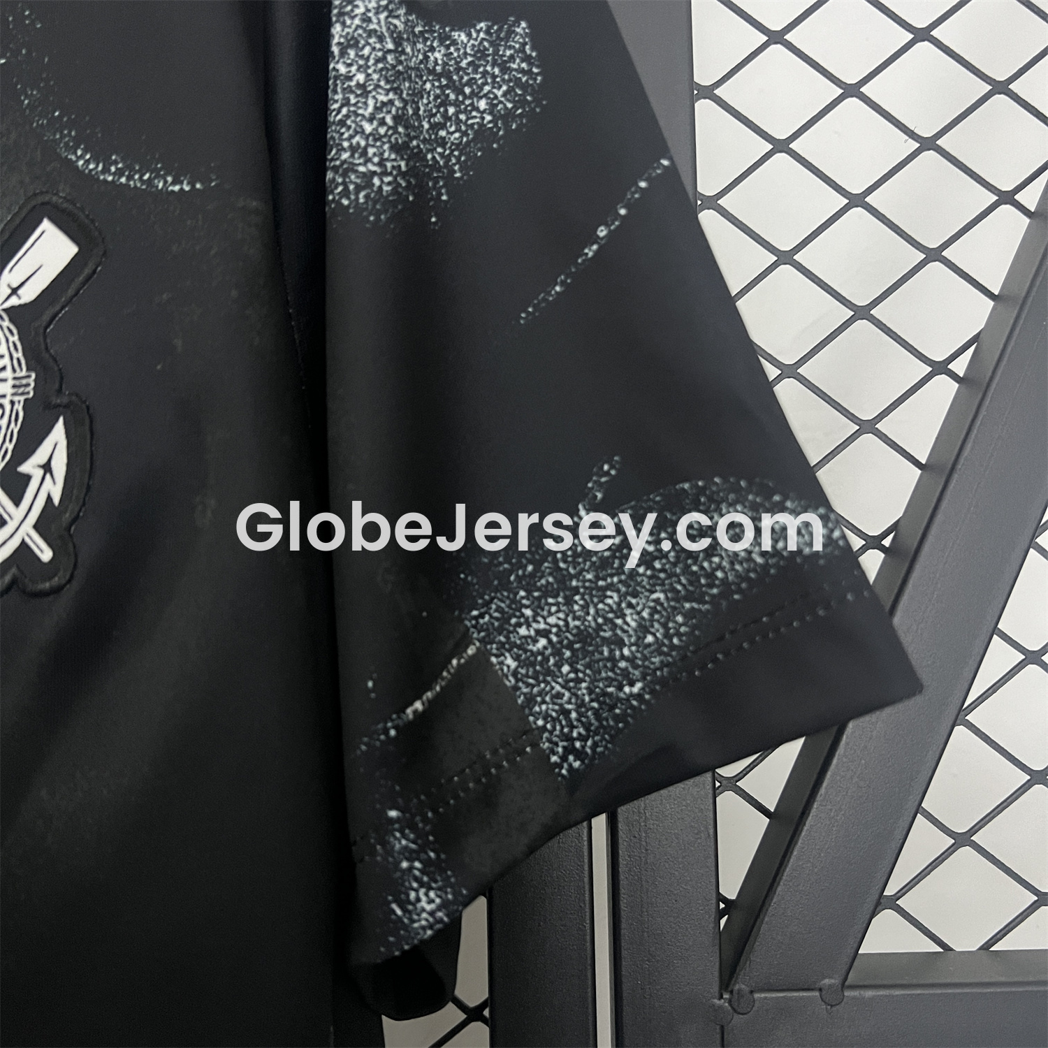 GlobeJersey-Corinthians 2025-26 Black Training Jersey - Fans Version