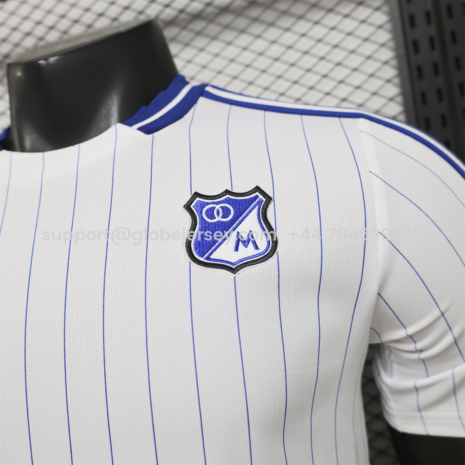 GlobeJersey-Millonarios 2026 Retro Style Casual Jersey - Player Version