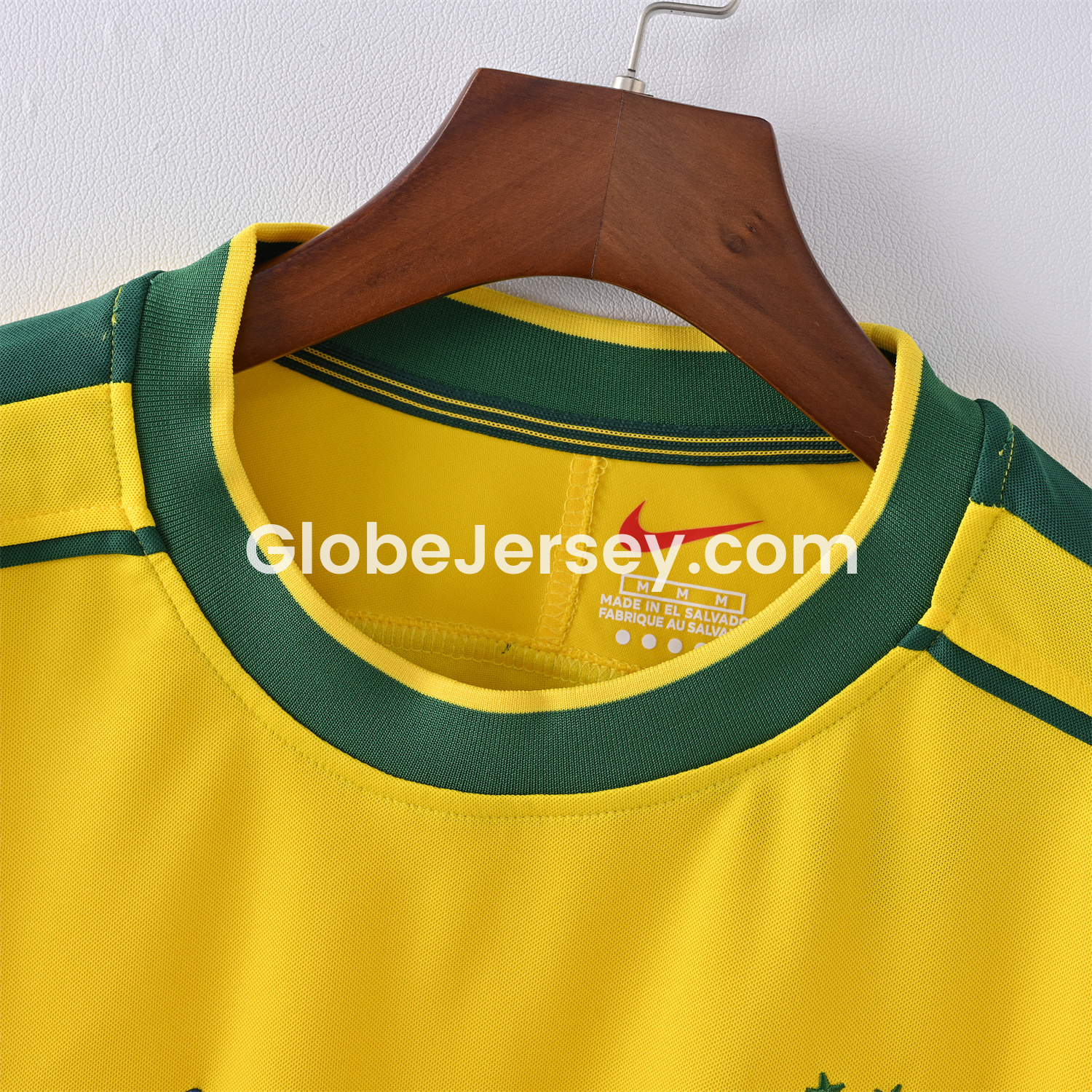 GlobeJersey-Retro Brazil 1998 Home Long Sleeves Jersey