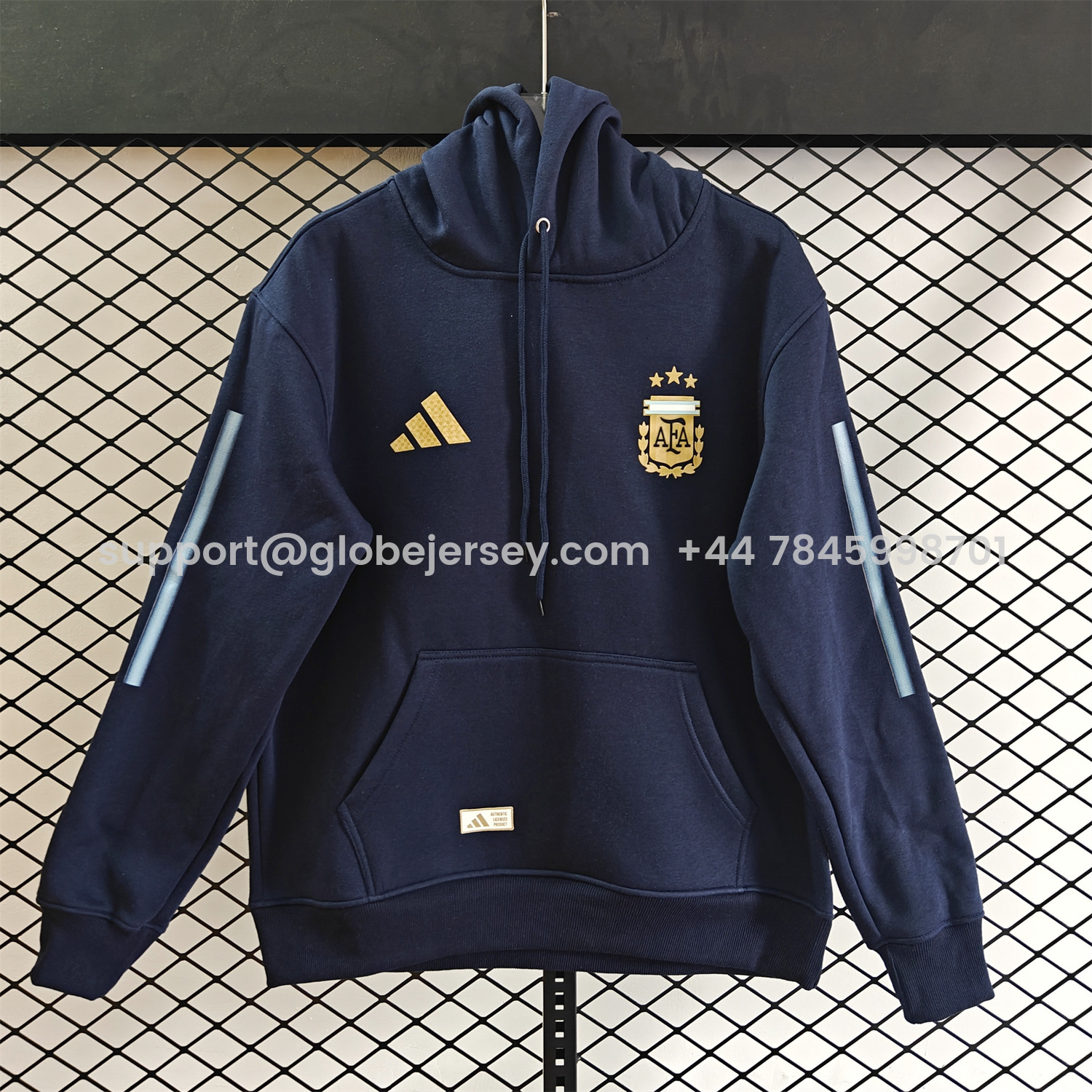 GlobeJersey-Argentina 2026 Home Unisex Pullover Hoodie