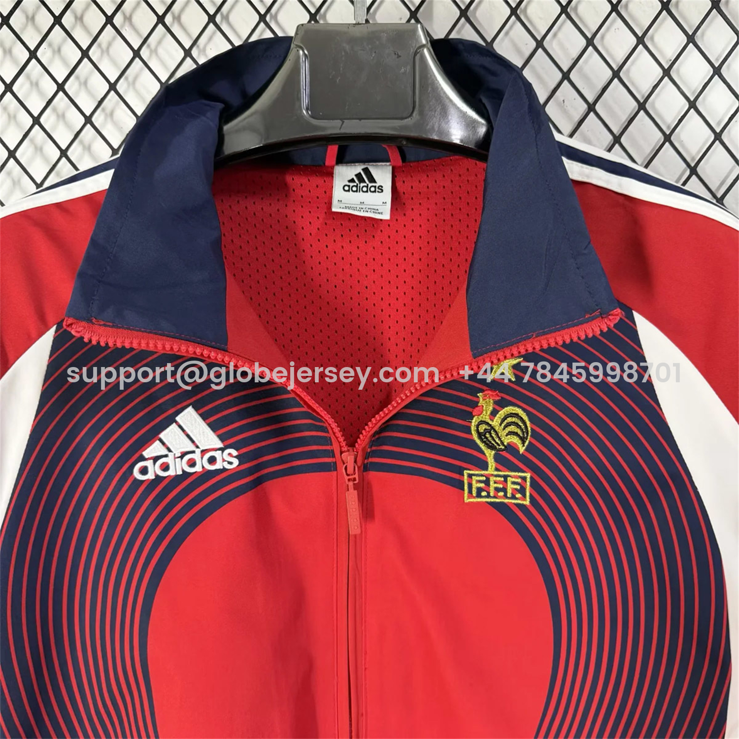 GlobeJersey-France 2026 Windbreaker Jacket - Red