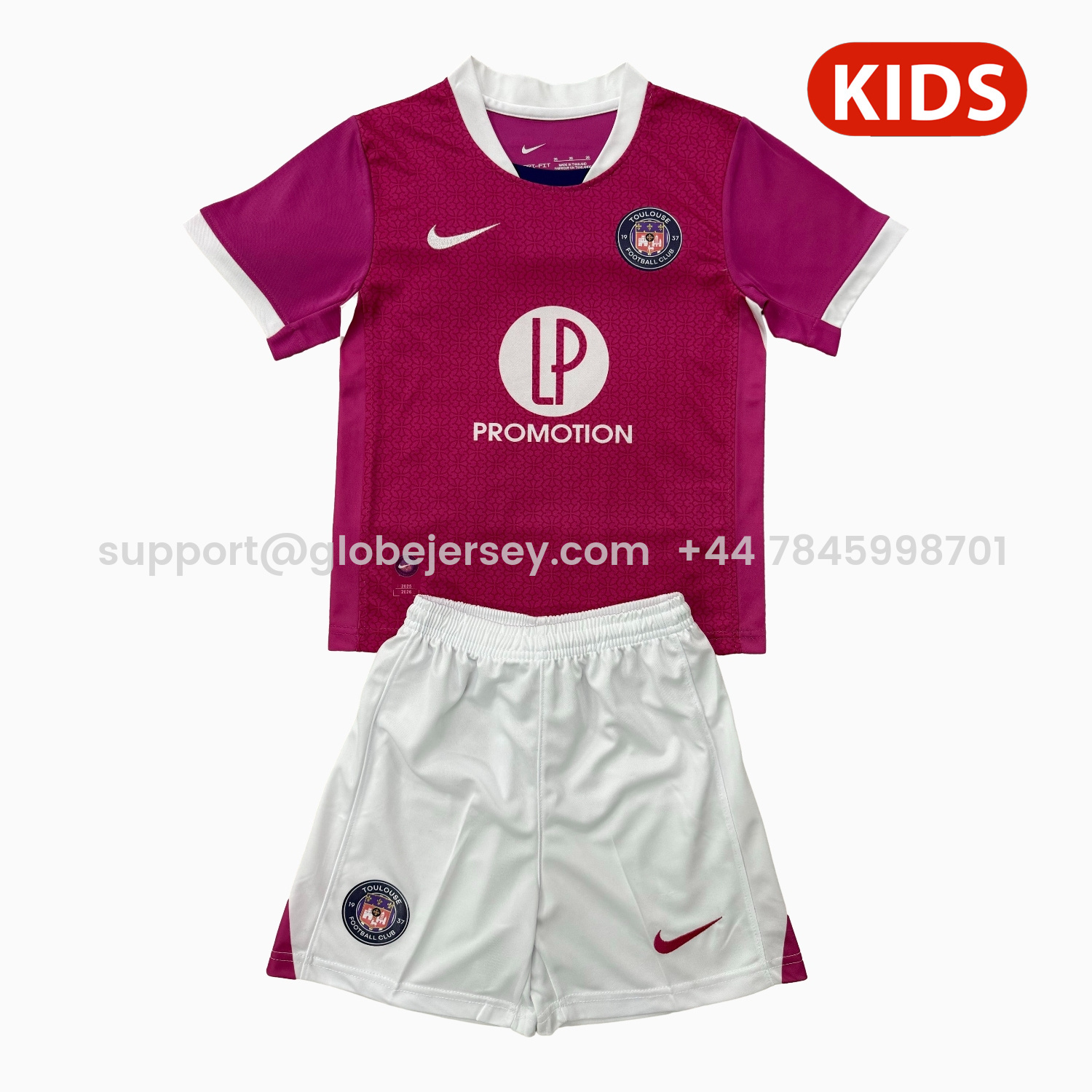 GlobeJersey-Toulouse FC 25-26 Away Kids Kit
