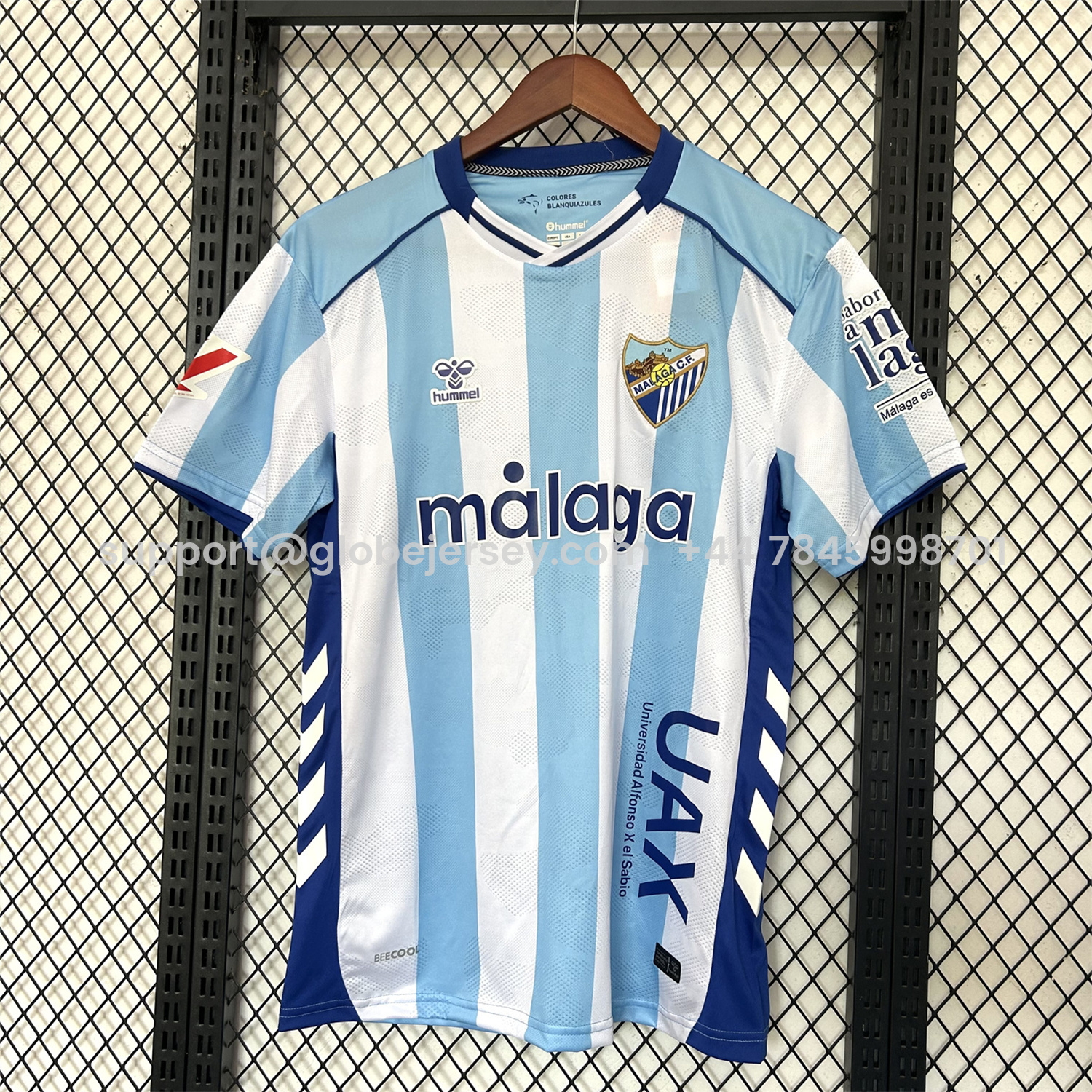GlobeJersey-Malaga 25-26 Home Jersey - Fans Version