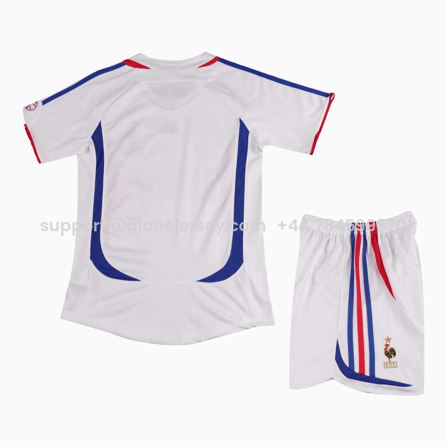 GlobeJersey-Retro France 2006 Away Kids Kit